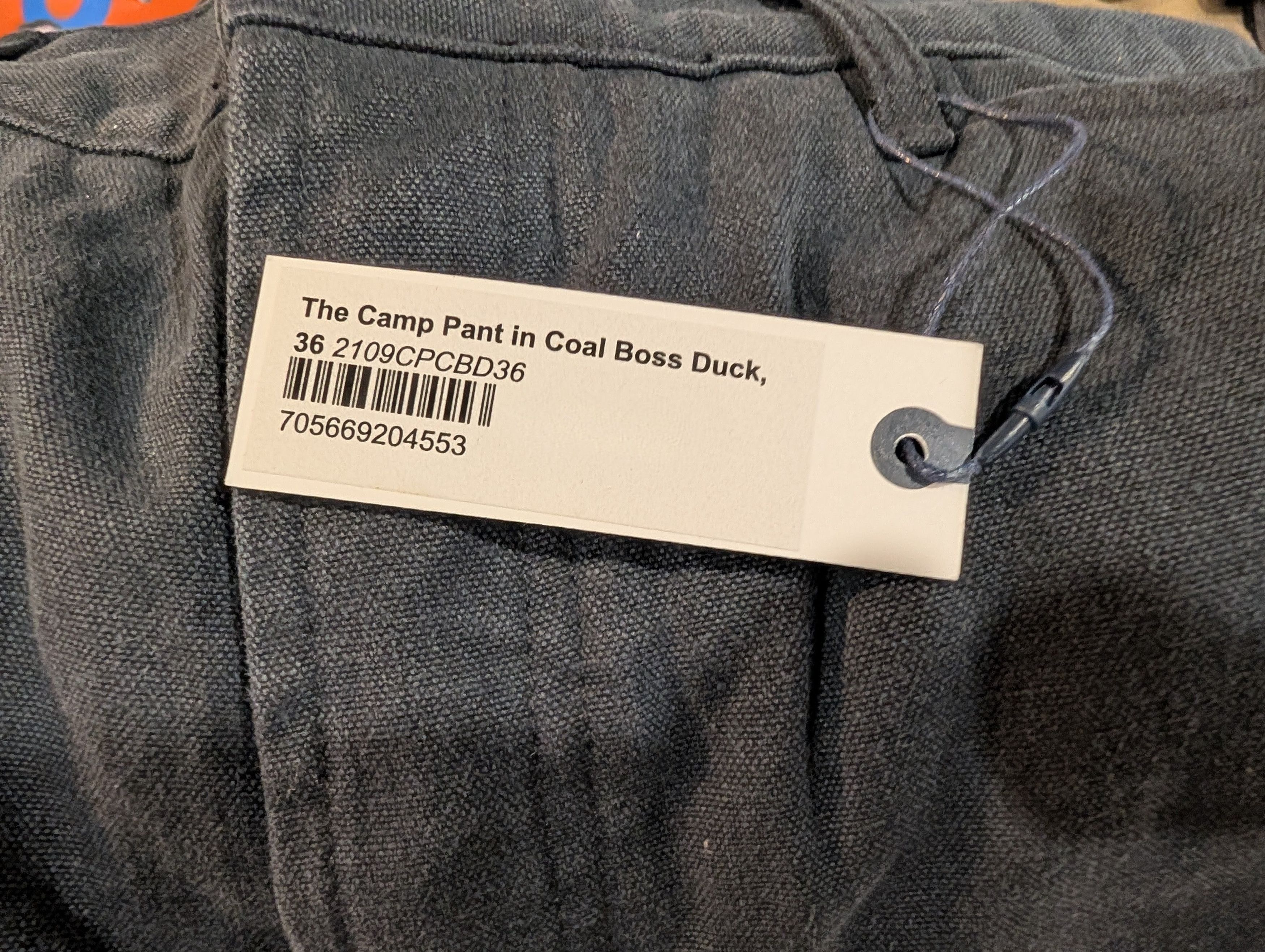 Taylor Stitch The Camp Pant in Coal Boss Duck Size US 36 / EU 52 - 6 Thumbnail