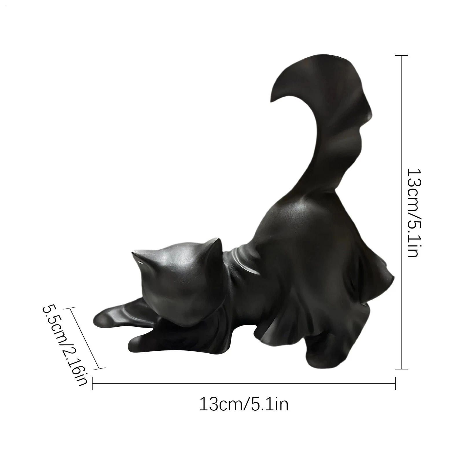 Other Cracker Barrel Ghost Black Cat Halloween Ornament, NEW Size ONE SIZE - 4 Thumbnail