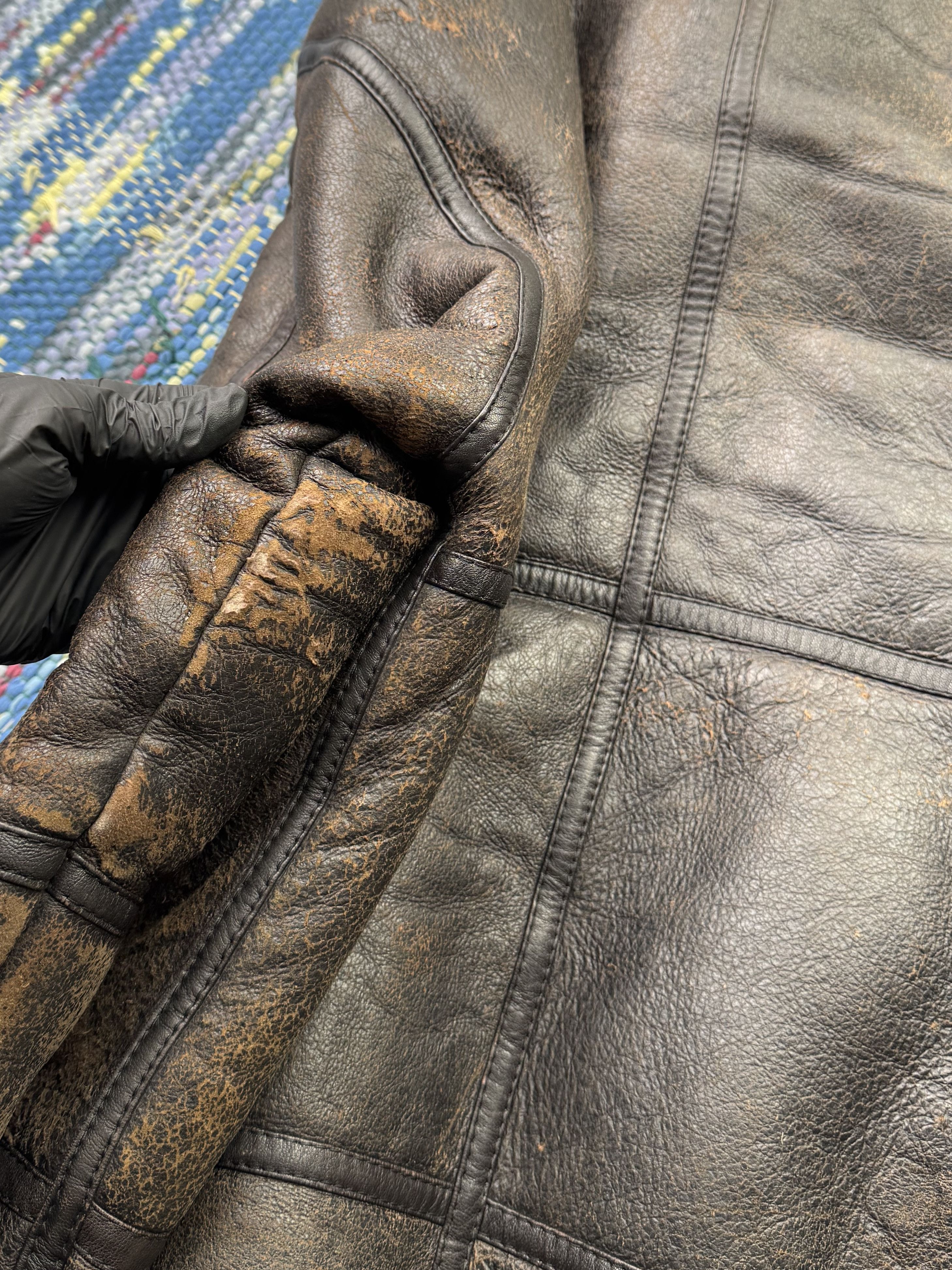 Vintage Vintage Real Sheepskin Jacket A683D15(464) Size US S / EU 44-46 / 1 - 15 Thumbnail