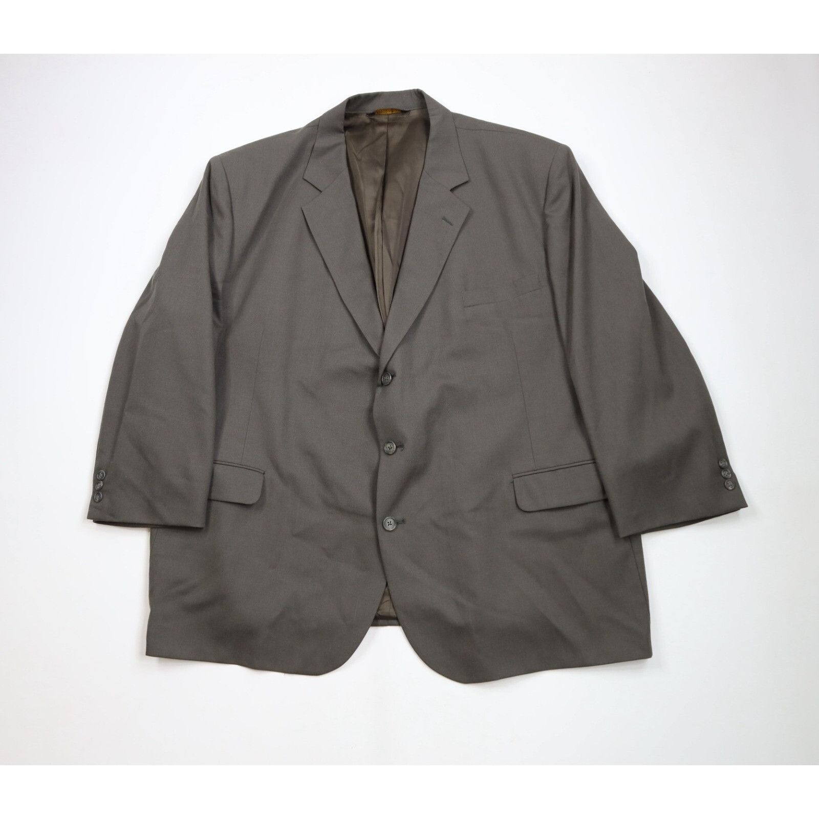 Vintage Vintage 70s Streetwear Worsted Wool Wedding Suit 56L Size 54L - 2 Thumbnail