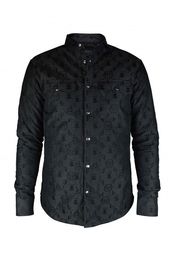 Philipp Plein LS Monogram shirt Size US M / EU 48-50 / 2 - 1 Thumbnail