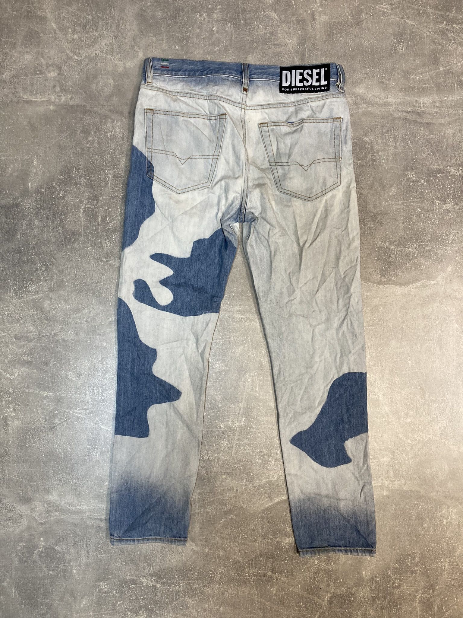 Diesel Diesel avant garde opium distressed cow pattern slim jeans Size US 31 - 1 Thumbnail