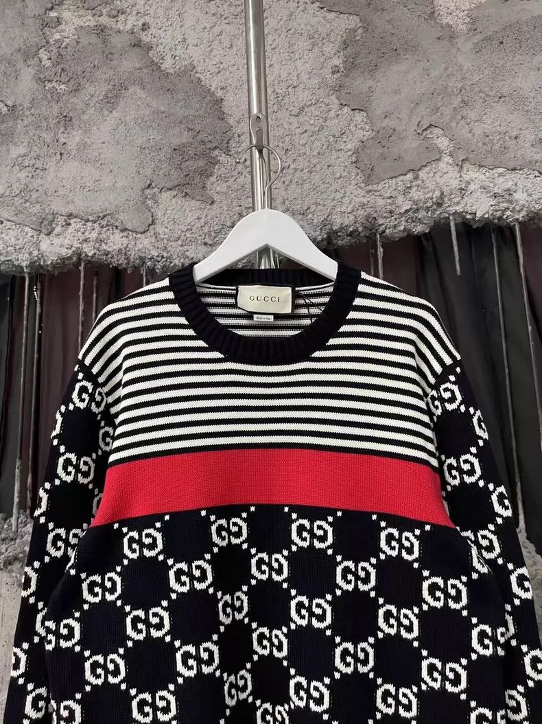 Gucci Gucci Full logo sweater Size US L / EU 52-54 / 3 - 3 Thumbnail