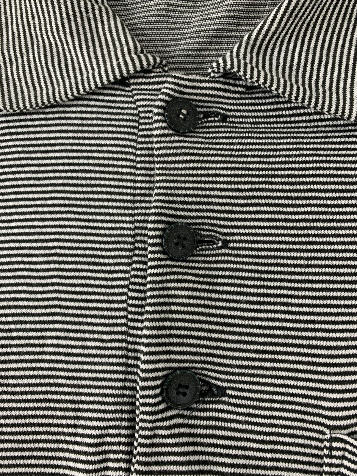 agnes b. 90s Agnes B Homme Striped Polo Single Pocket Size US M / EU 48-50 / 2 - 5 Thumbnail