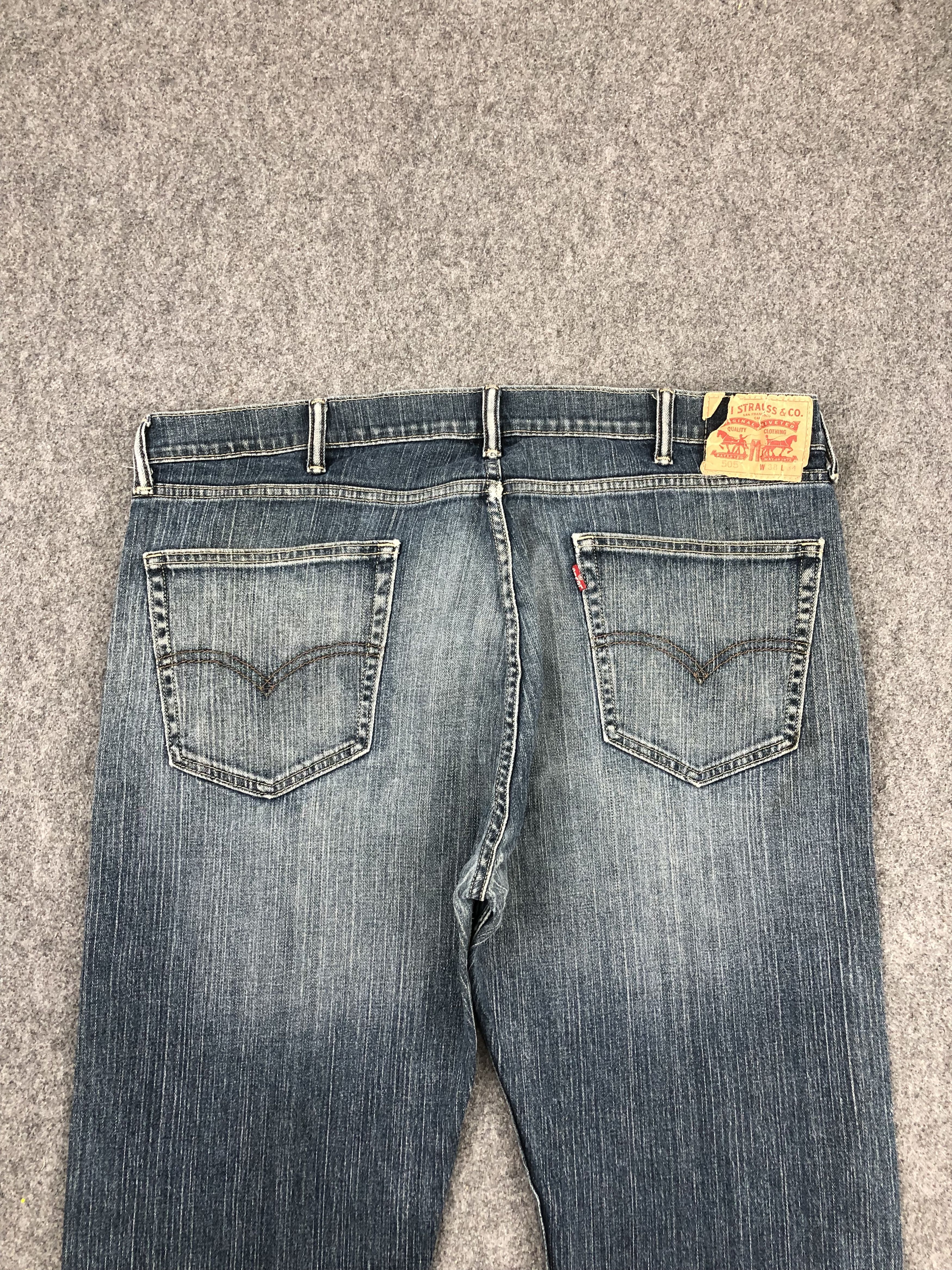 Levi's Vintage Levis 505 Blue Denim Jeans DPP0237 Size US 43 - 4 Thumbnail