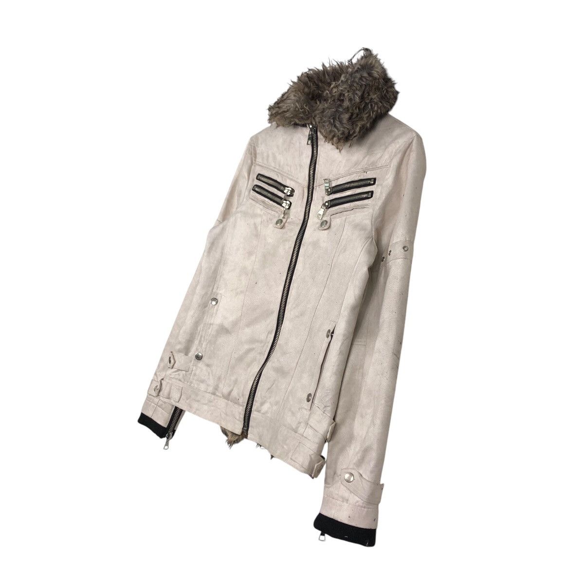 Japanese Brand 📌Biker Jacket Mink Fur Shearling Bondage Roushatte Garments Size US M / EU 48-50 / 2 - 3 Thumbnail