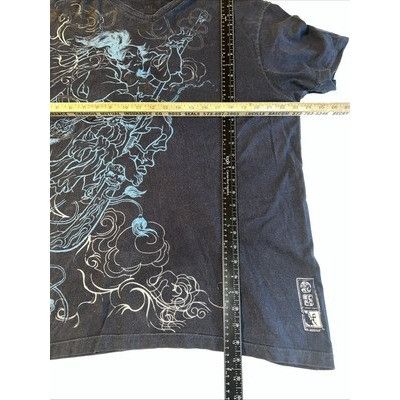 Marc Ecko Y2K Marc Ecko cut sew Blue And Gold Foil Witch Skull. XXL Size XXL / US 16-18 / IT 52-54 - 5 Thumbnail