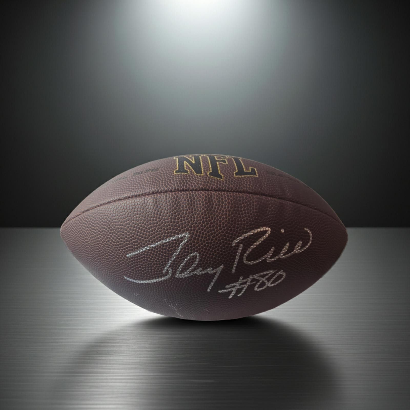 Other Jerry Rice Signed Football With Heritage COA Size ONE SIZE - 1 Thumbnail