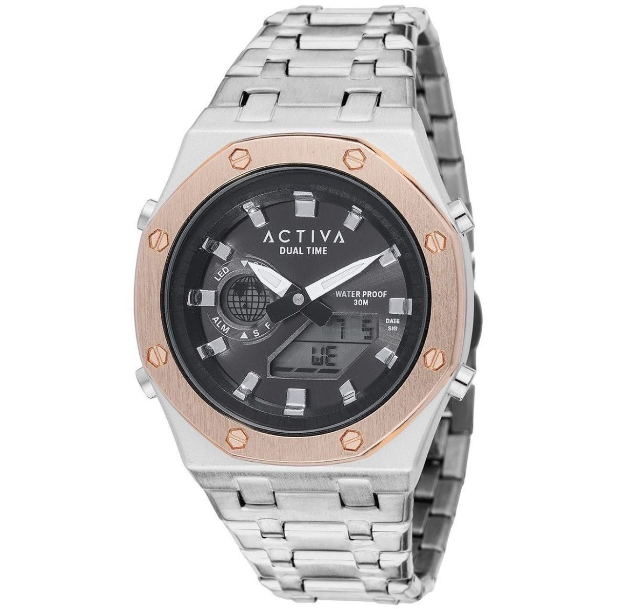 Invicta Activa Signal X INVICTA Digital 45.5mm Unisex Watch Silver Size 46 - 1 Thumbnail