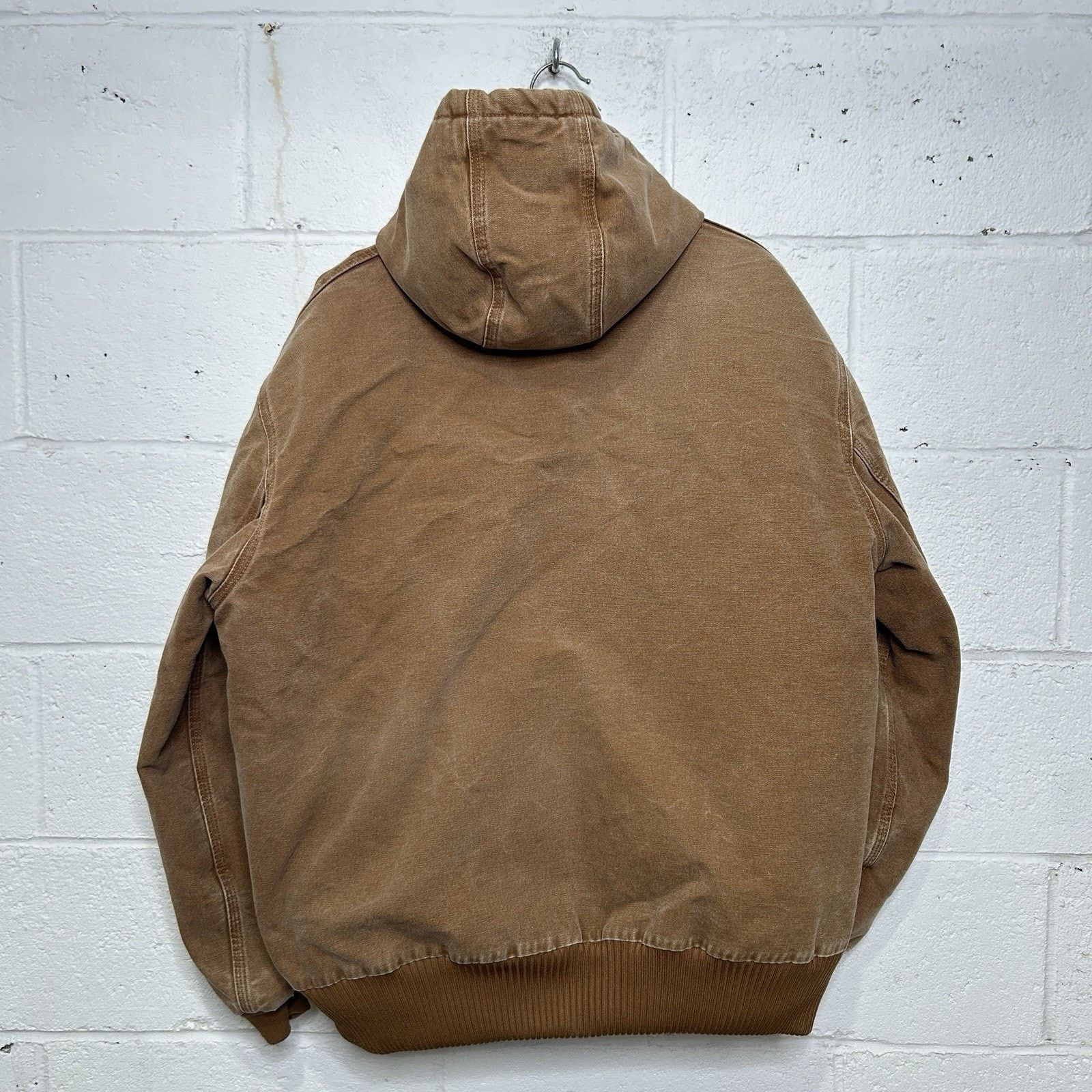 Carhartt Carhartt Duck Canvas Hooded Quilt-Lined Jacket “Brown” J130 Size US XL / EU 56 / 4 - 2 Thumbnail