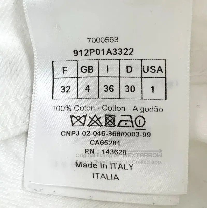 Dior Dior White Cotton Women's Jeans . Size 26" / US 2 / IT 38 - 6 Thumbnail