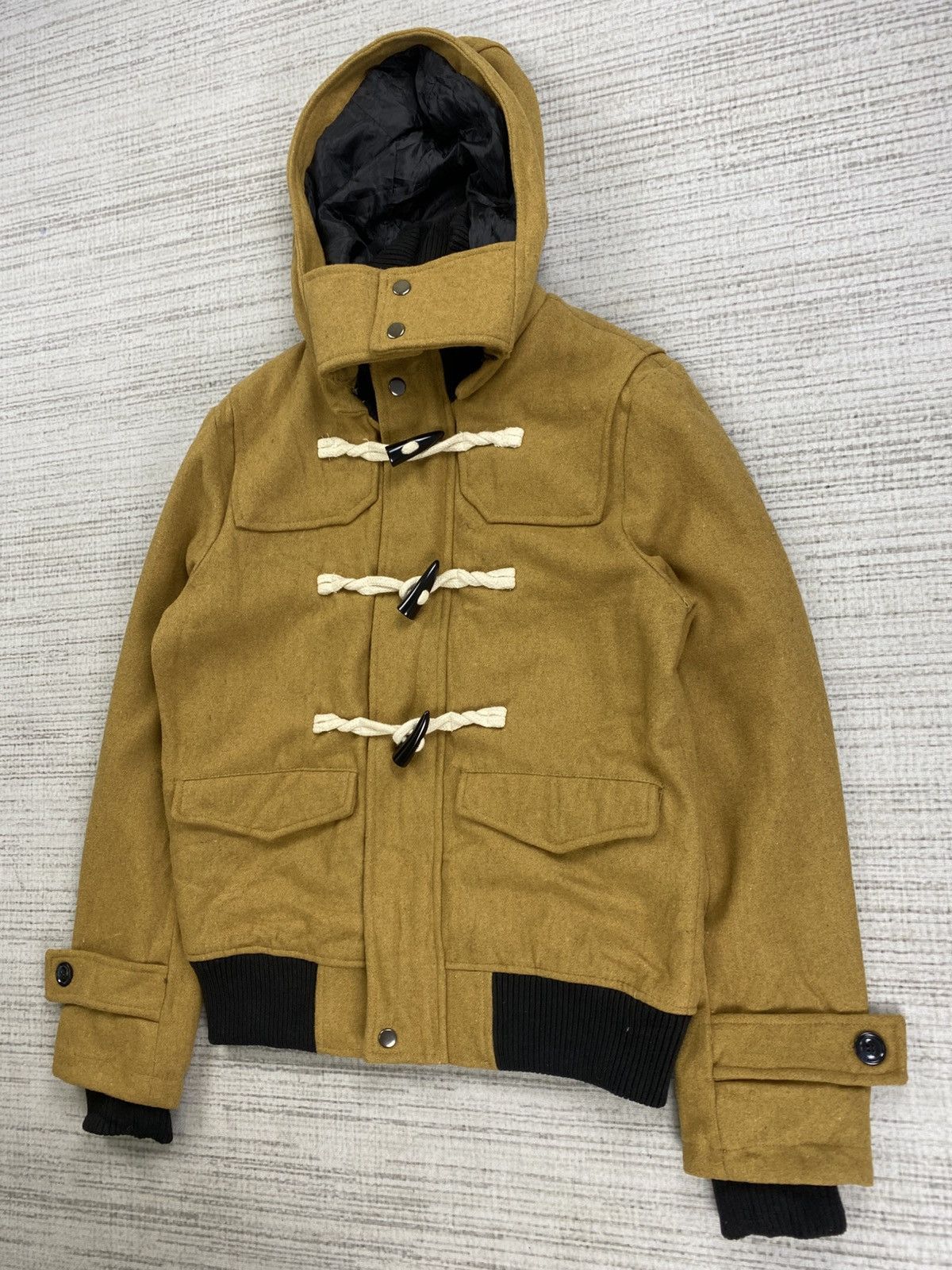Bless Vintage Bless Genuine Quality Wool Duffle Hoodie Jacket Size US M / EU 48-50 / 2 - 4 Thumbnail