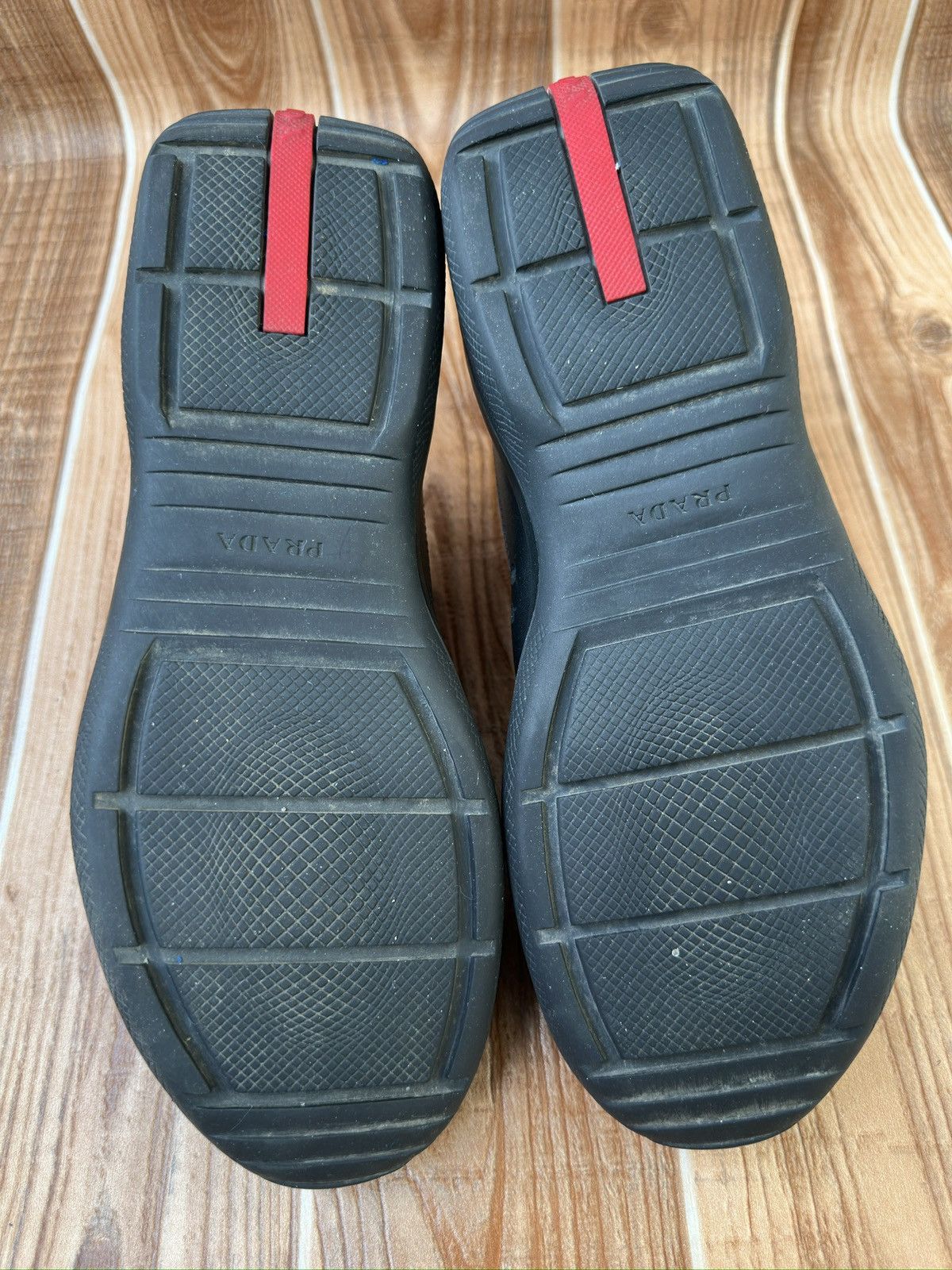 Prada Prada Americas Cup Velcro Straps Red Tab Leather Sneaks Size US 7.5 / EU 40-41 - 13 Thumbnail