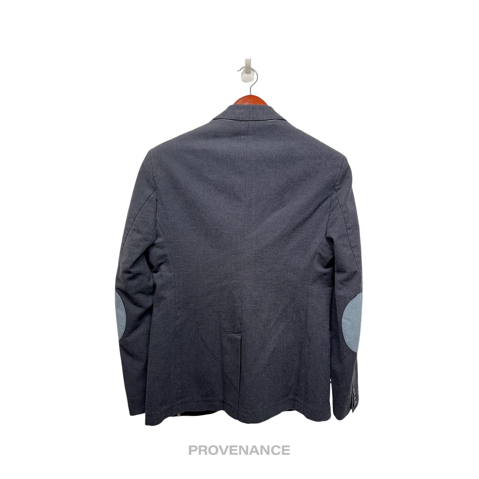 Manuel Ritz 🔴 Manuel Ritz Blazer Jacket Coat - Navy Blue Twill 38 48 R Size US M / EU 48-50 / 2 - 2 Thumbnail