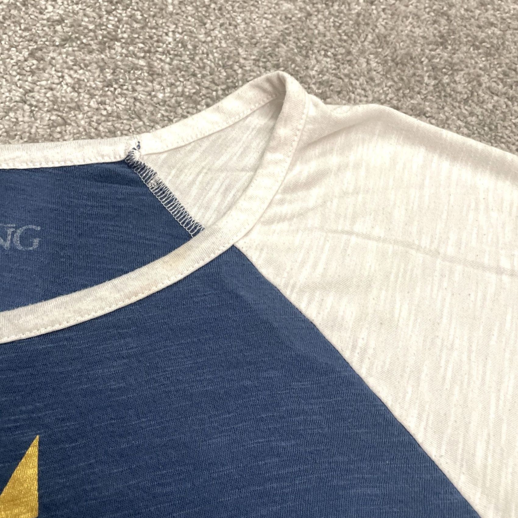 Disney Disney Lion King T-Shirt Raglan Womens 2X Blue White Long Sleeve Tee Graphic Print Animals Cartoon Movie Diamond Disney Tee Woman Plus Size Womens Size XXL / US 16-18 / IT 52-54 - 5 Thumbnail