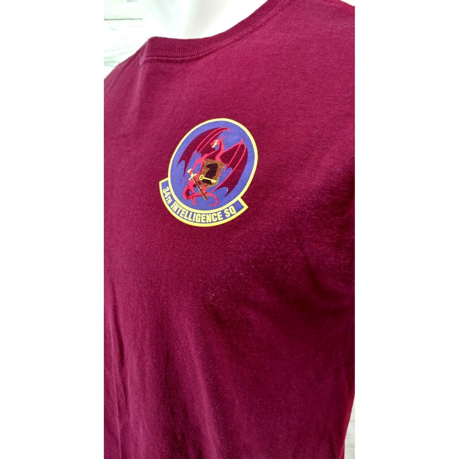 Gildan Gildan 34th Intelligence SQ Maroon Shirt Regular XS-? No size? Size US M / EU 48-50 / 2 - 4 Thumbnail