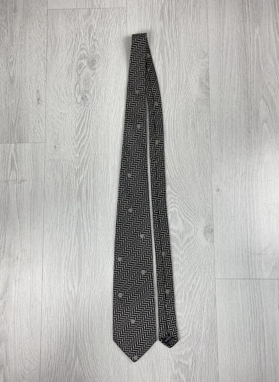 Versace Vintage Gianni Versace Silk Tie Medusa Print Made in Italy Size ONE SIZE - 3 Thumbnail