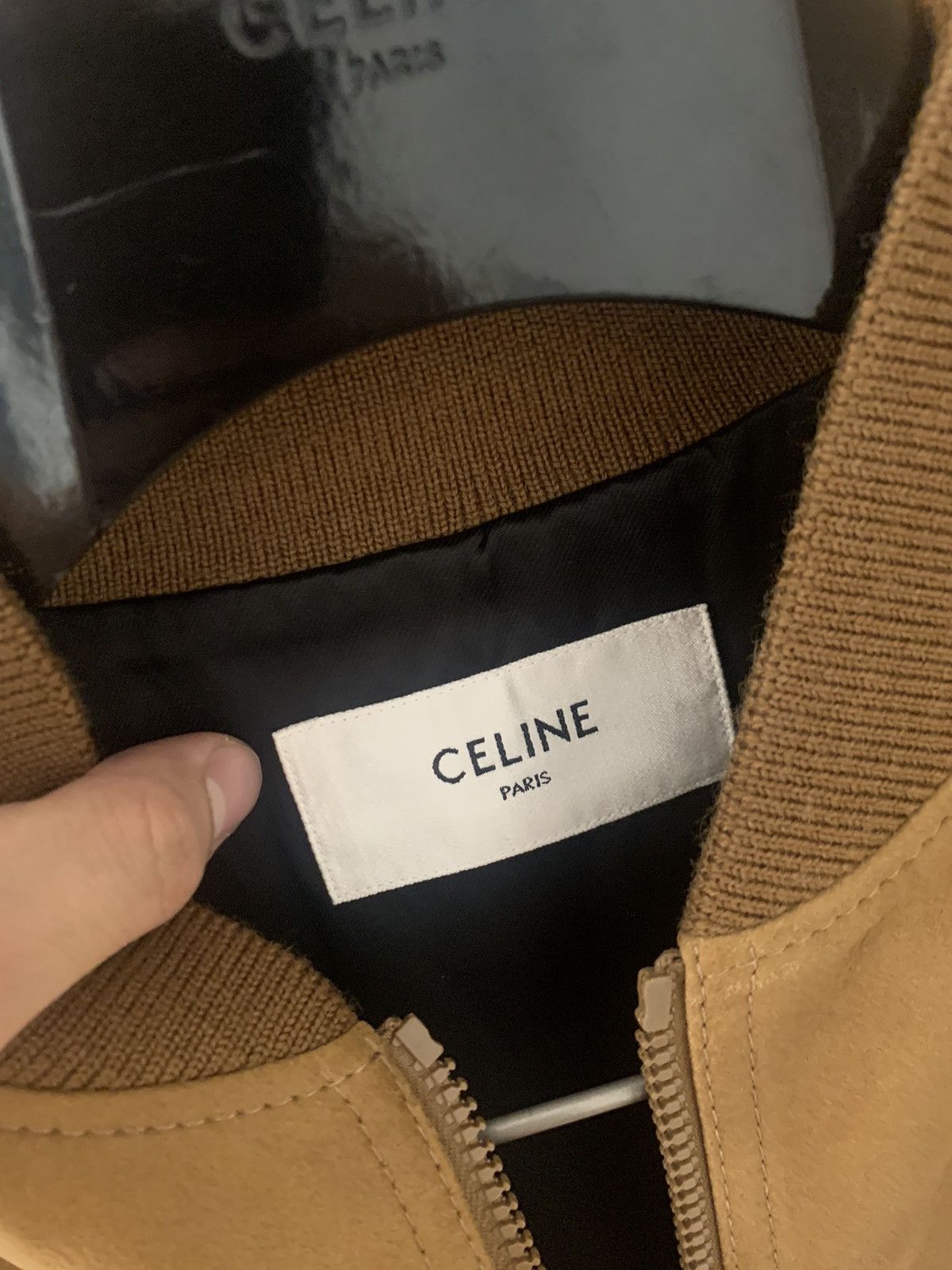 Celine Celine 2023SS Brown Teddy lambskin jacket with metal fringes Size US M / EU 48-50 / 2 - 4 Thumbnail