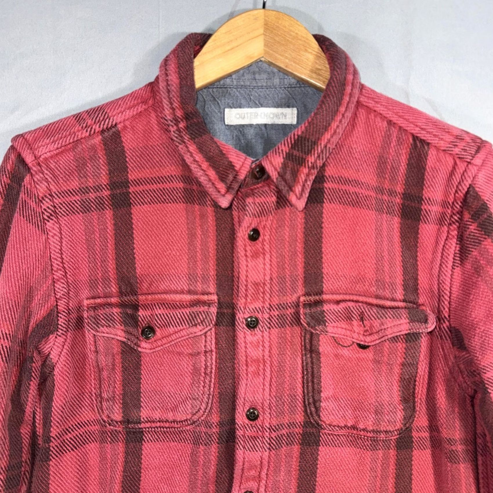 Outerknown Outerknown Shirt Mens M Red Plaid Organic Cotton Flannel Button Up Casual Size US M / EU 48-50 / 2 - 3 Thumbnail