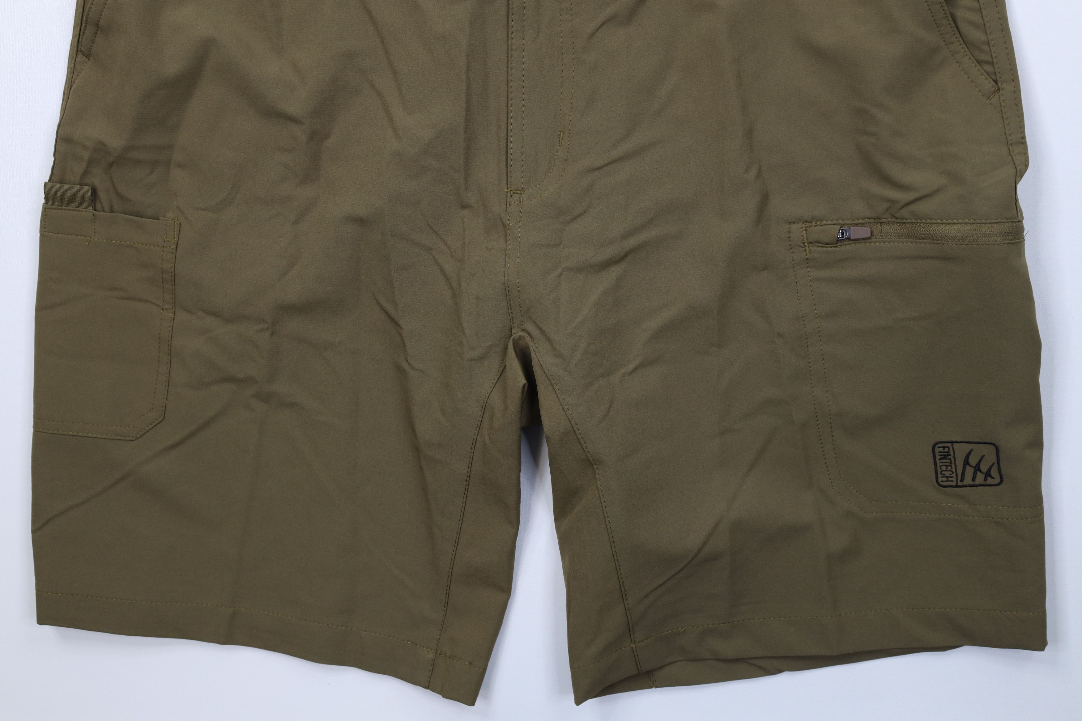 Vintage Fintech Performance Fishing Outdoor Cargo Shorts Green Size US 36 / EU 52 - 4 Thumbnail