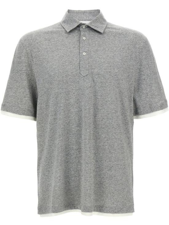 Brunello Cucinelli BRUNELLO CUCINELLI Men Polo Shirts MW8353966 CJC56 White Size US XXL / EU 58 / 5 - 1 Thumbnail
