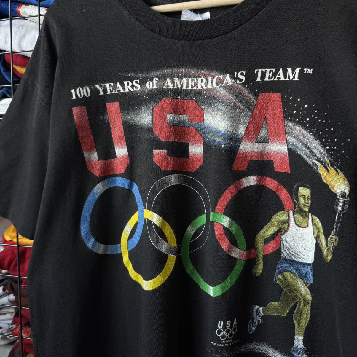 Vintage Vintage 1996 USA Olympics Team Atlanta T-shirt Size US XL / EU 56 / 4 - 5 Thumbnail