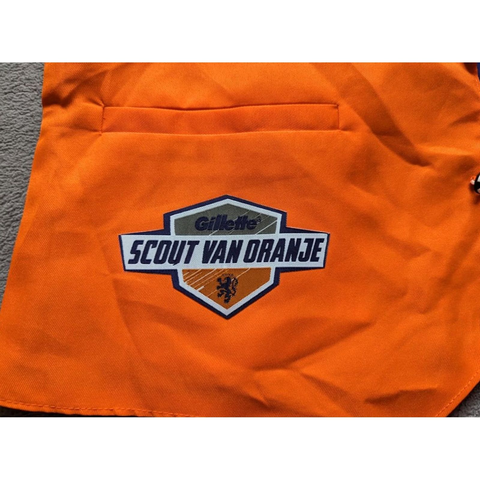 Vintage Gillette Netherlands Fan Vest Mens Size L Orange Scout van Oranje Size US L / EU 52-54 / 3 - 3 Thumbnail