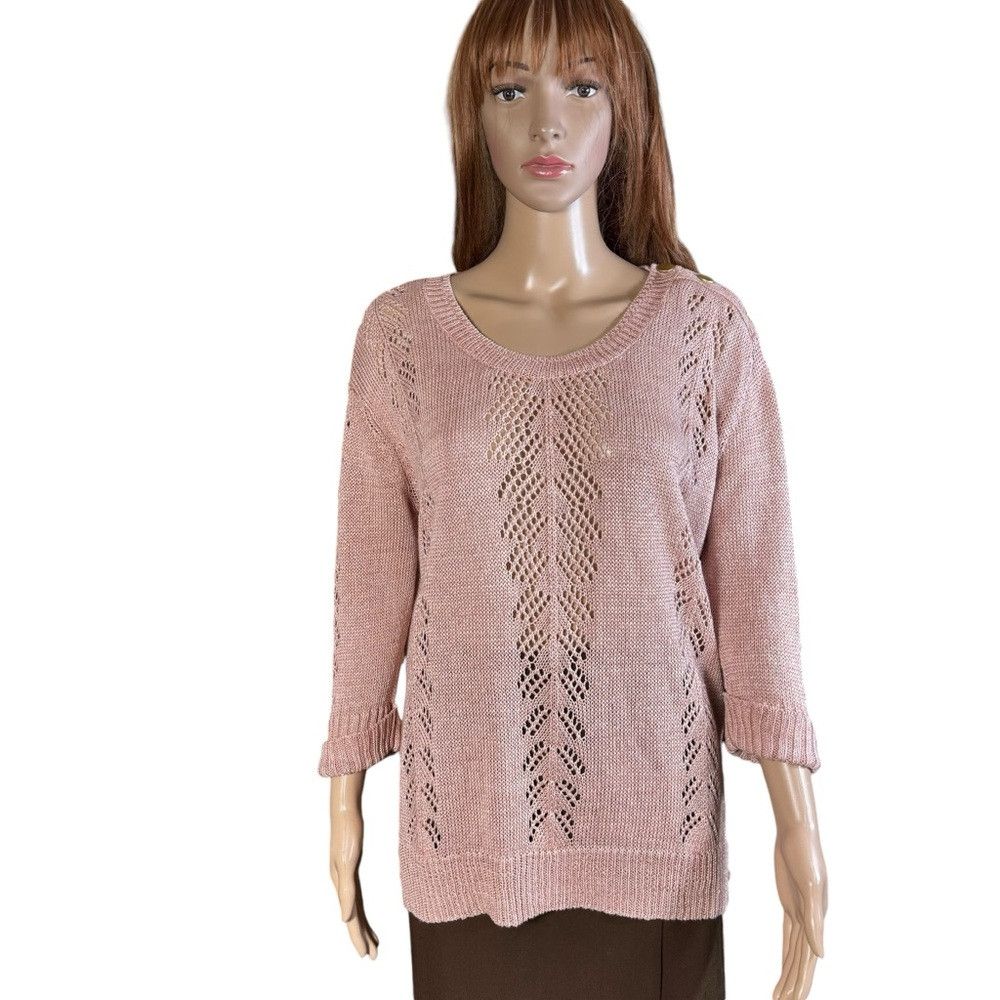 Other Wrap London Linen Knit Sweater Size 12 Size XL / US 12-14 / IT 48-50 - 1 Thumbnail