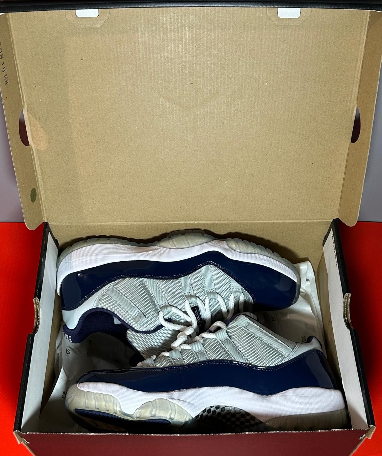 Jordan Brand × Nike Size 9.5 - Air Jordan 11 Retro Low Georgetown Size US 9.5 / EU 42-43 - 7 Thumbnail