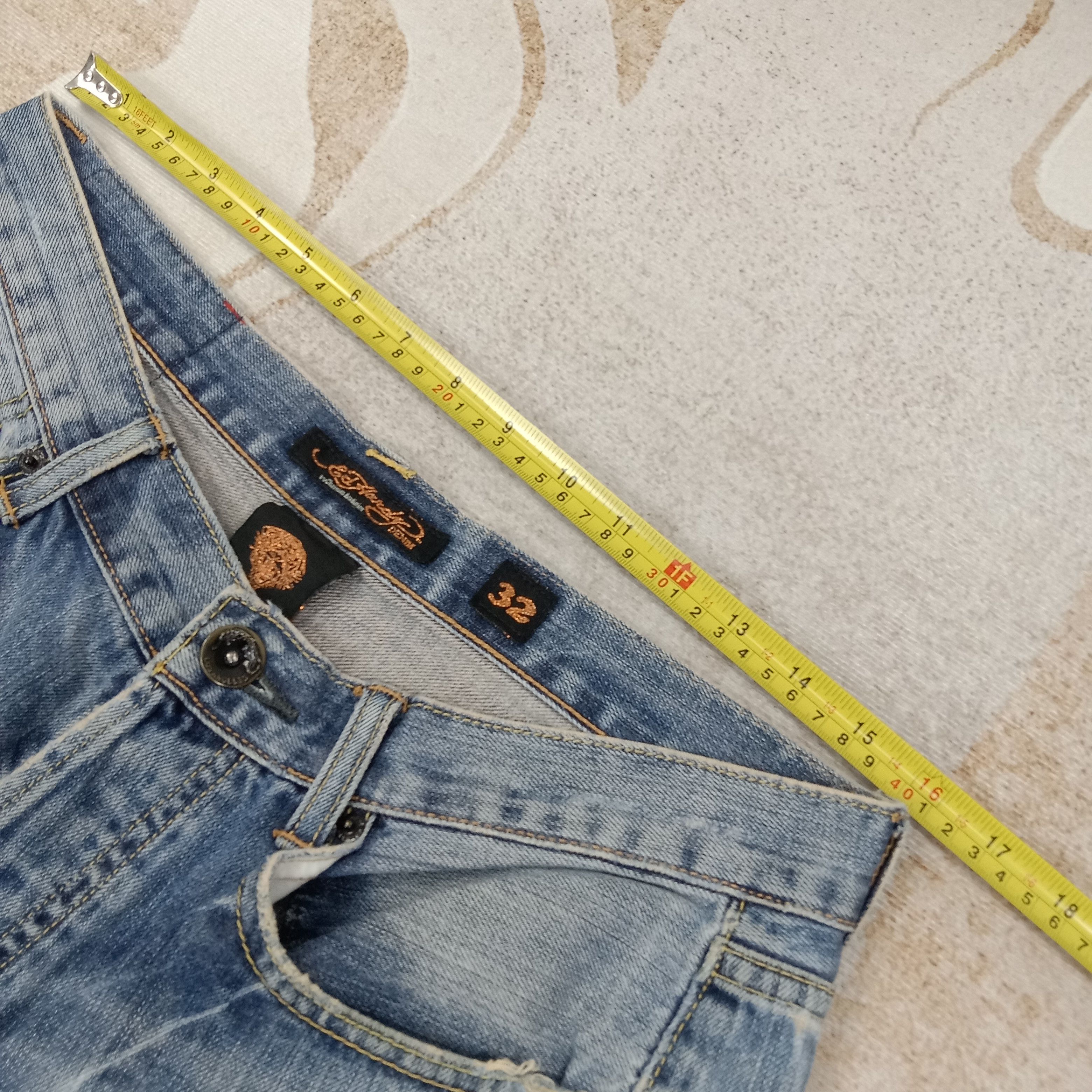 Ed Hardy Ed Hardy by Christian Audiguer Designer Denim Jeans C258N3 Size US 32 / EU 48 - 12 Thumbnail