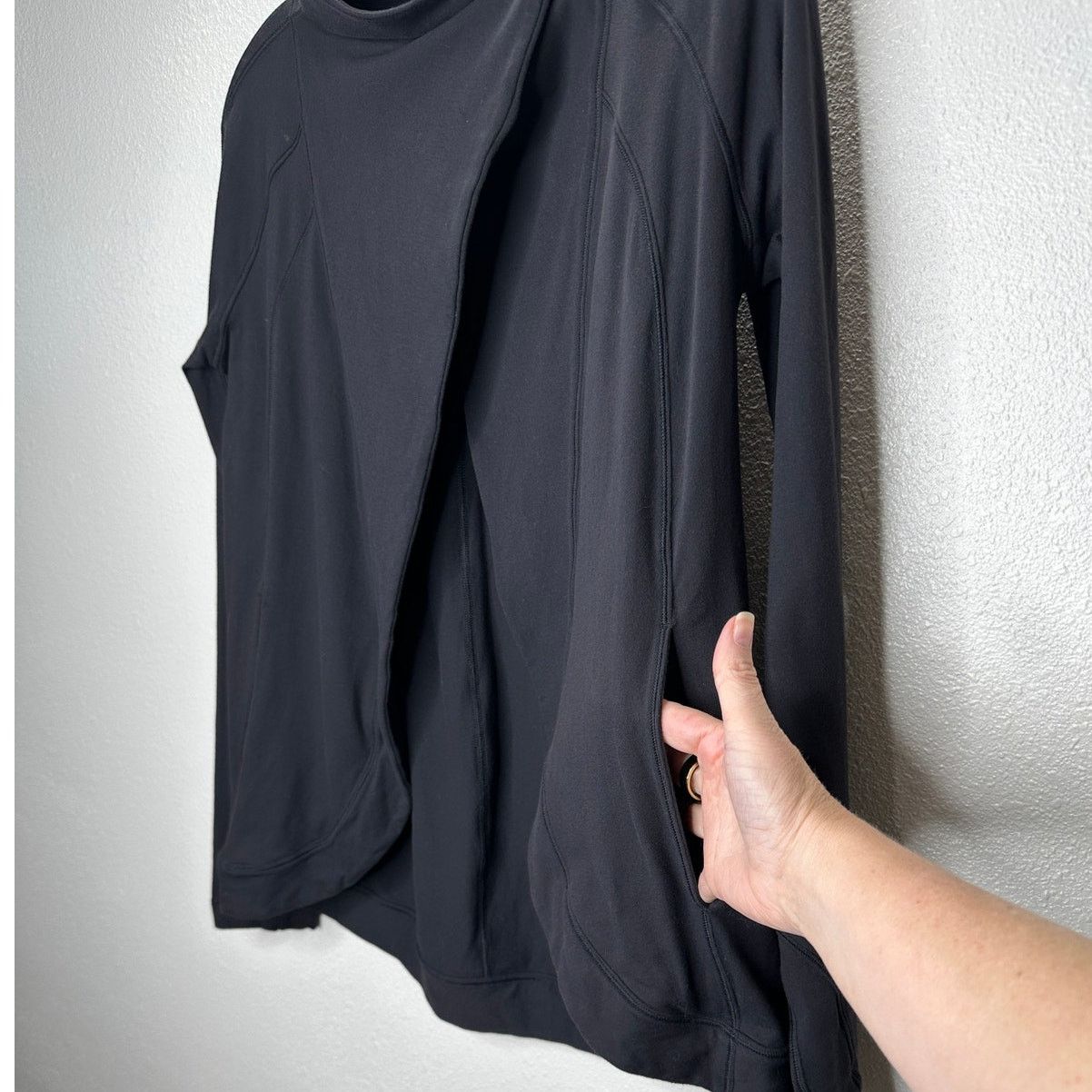Lululemon Lululemon Black Cardigan Style Snap Neck Button Collar 4 Size S / US 4 / IT 40 - 6 Thumbnail