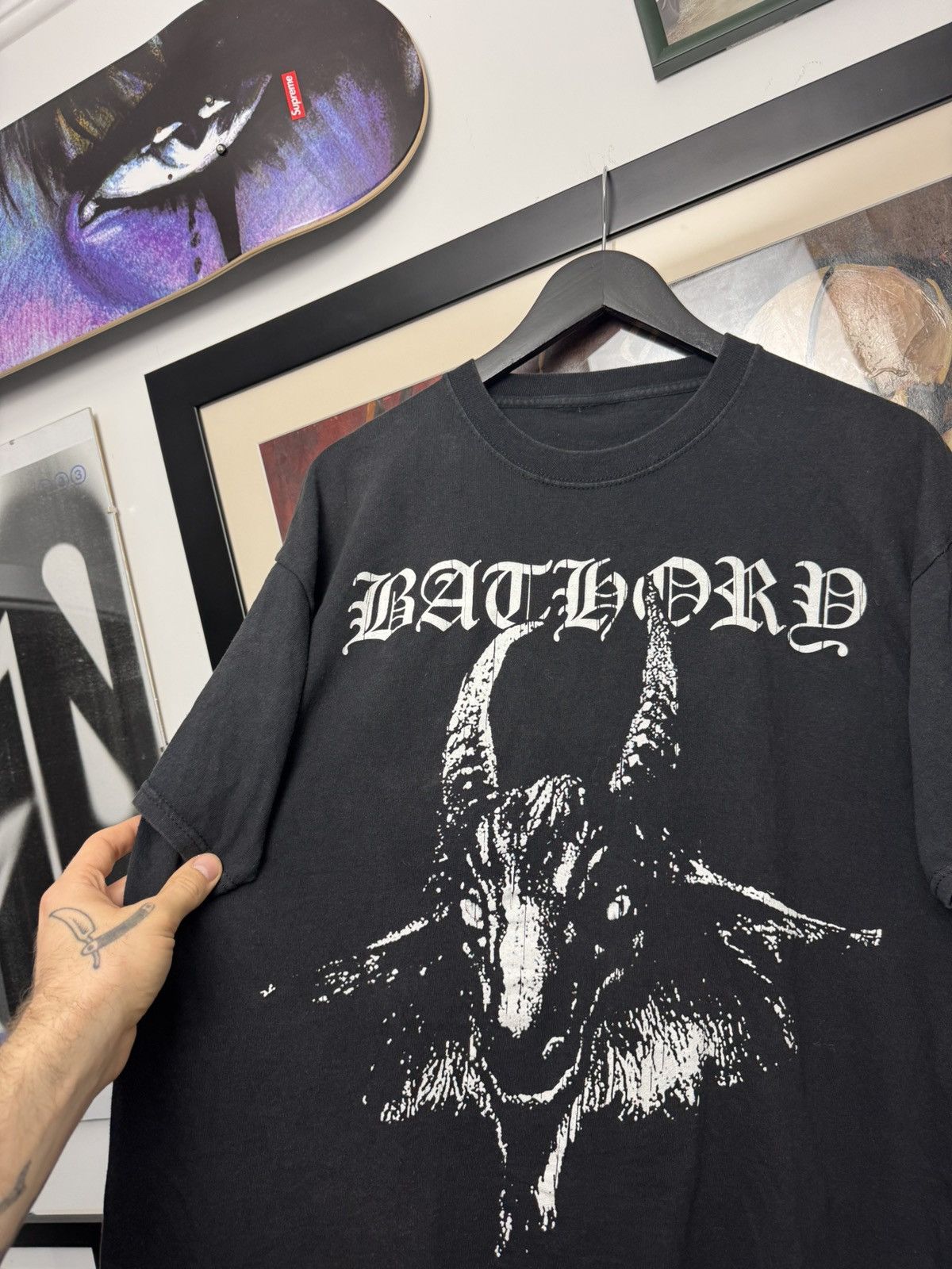 Band Tees Bathory Vintage 00s Goat Rare Band Metal Two Sided Print Tee Size US XL / EU 56 / 4 - 2 Thumbnail