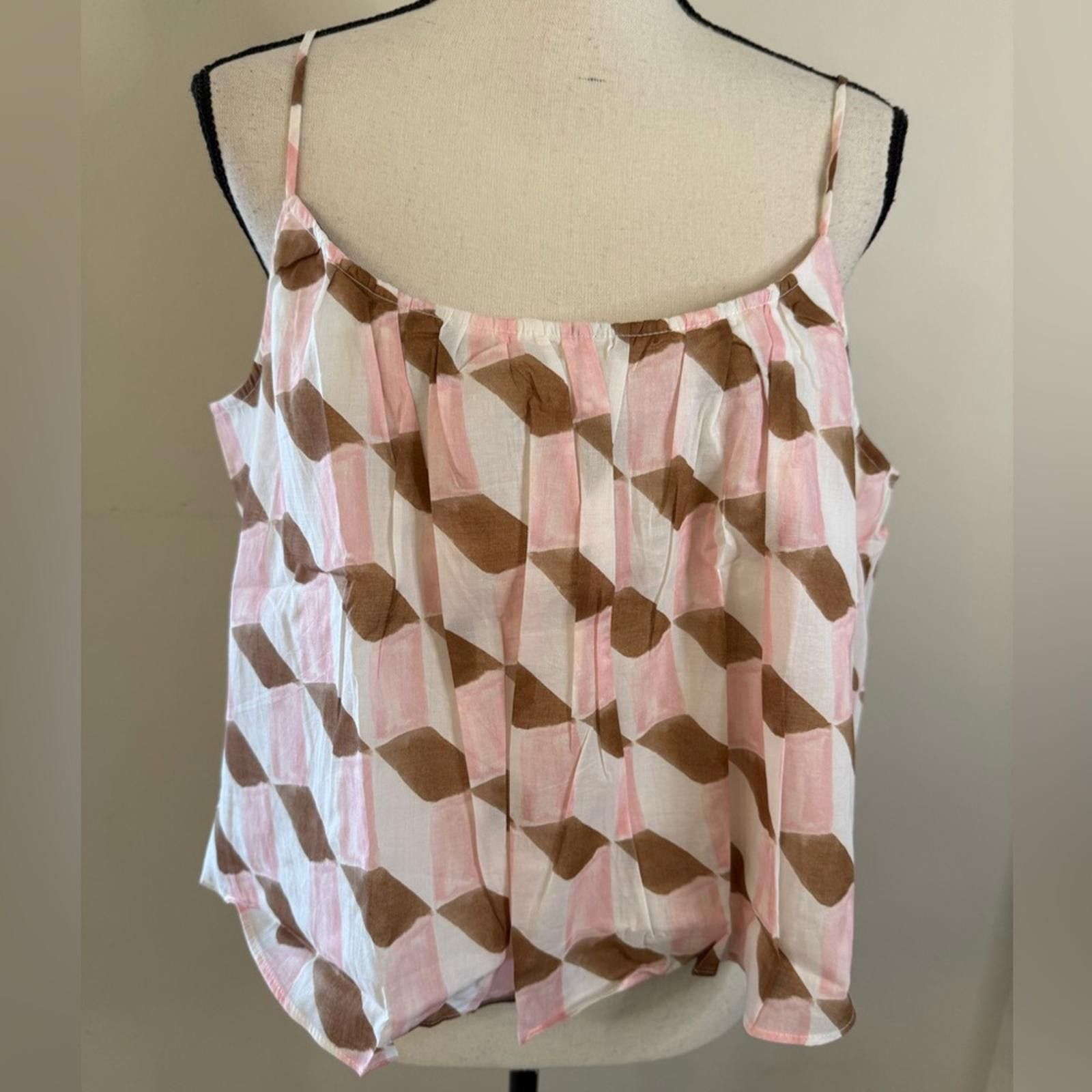 Other Banana Republic Factory crop top pink brown lined SZ XL Size XL / US 12-14 / IT 48-50 - 1 Thumbnail