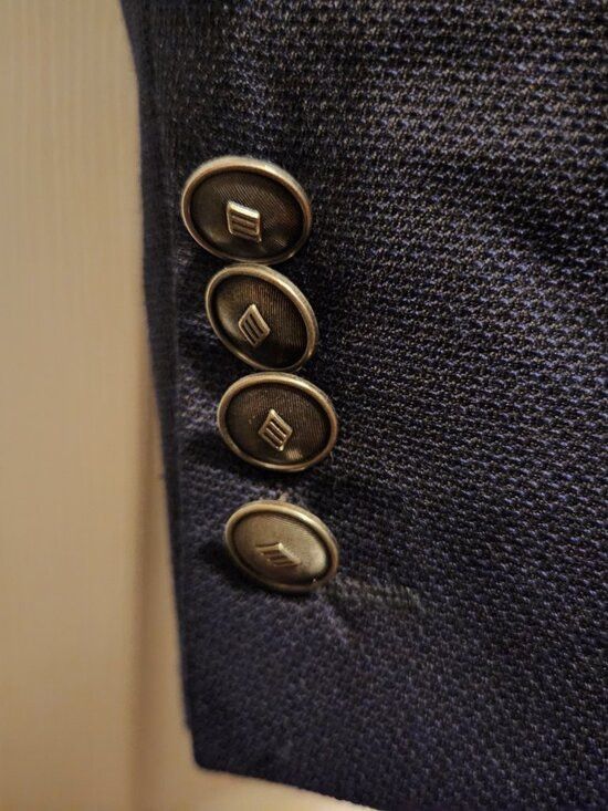 Joseph Abboud Joseph ABBOUD men's navy 100%wool sport coat blazer 50R Size 50R - 3 Thumbnail