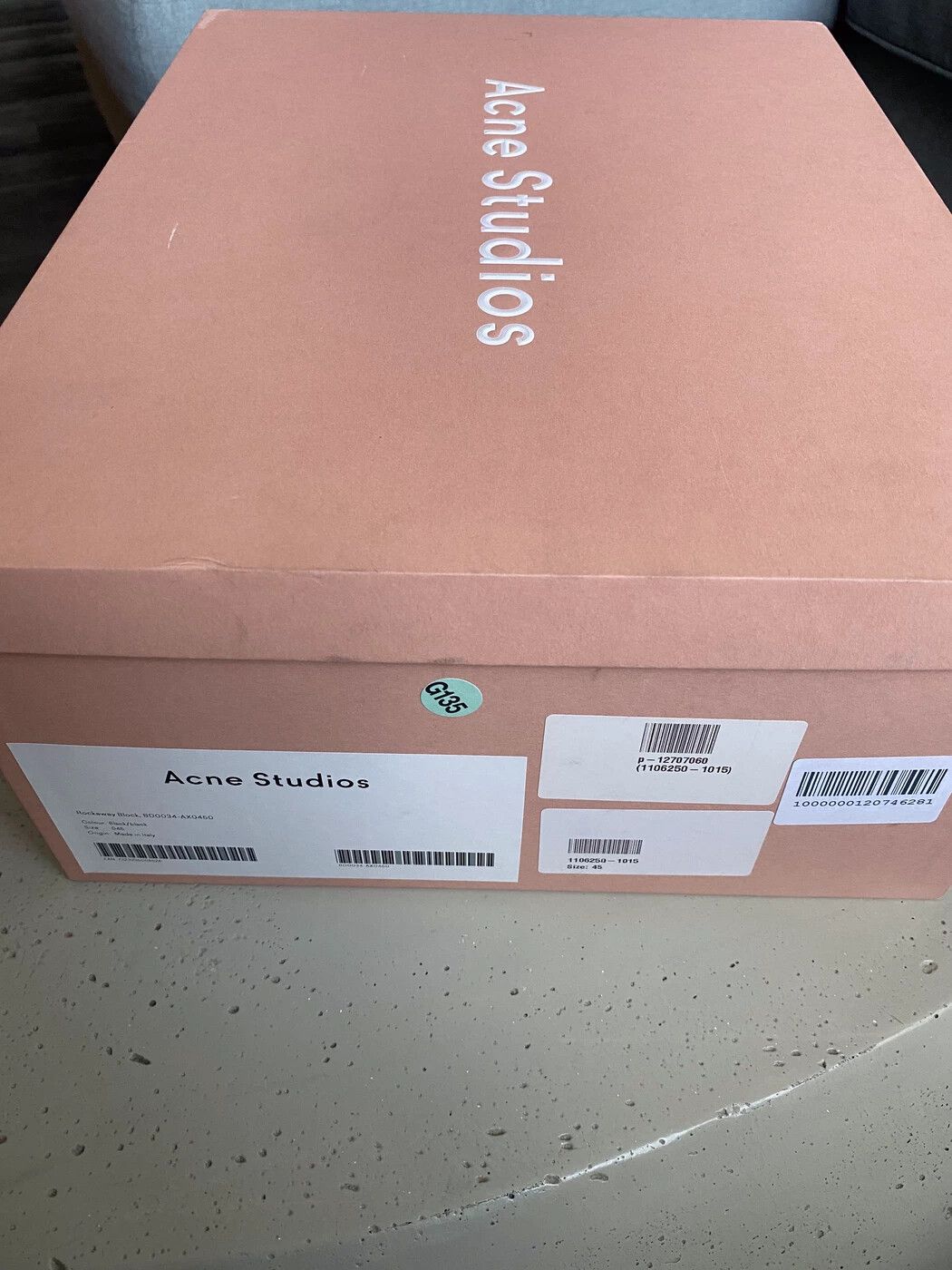 Acne Studios ACNE STUDIOS ROCKAWAY LEATHER BLACK US 12 EUR 45 Size US 12 / EU 45 - 8 Thumbnail