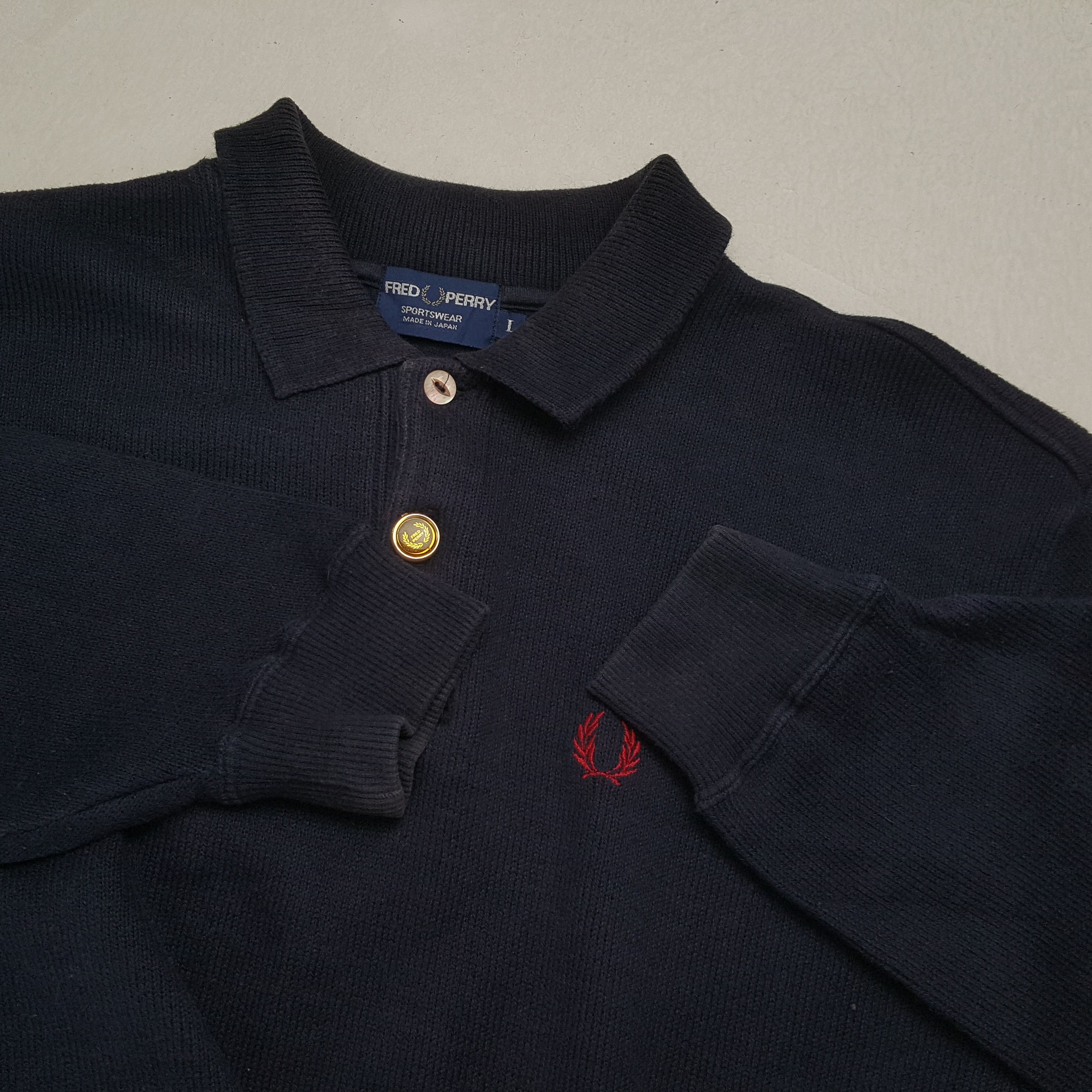 Fred Perry × Vintage FRED PERRY Small Logo Design Collar Sweatshirt Size US M / EU 48-50 / 2 - 8 Thumbnail