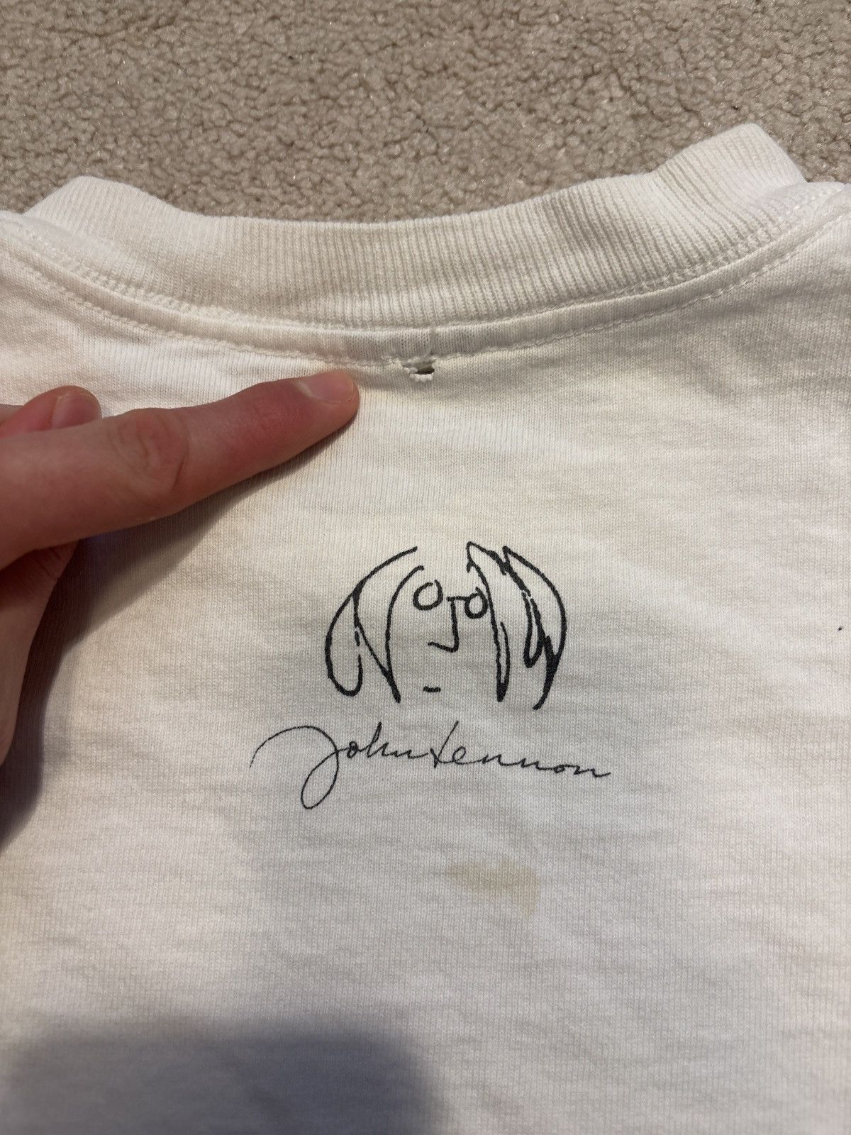 Vintage VERY RARE 90’s John Lennon Music Note Tee Size US M / EU 48-50 / 2 - 6 Thumbnail