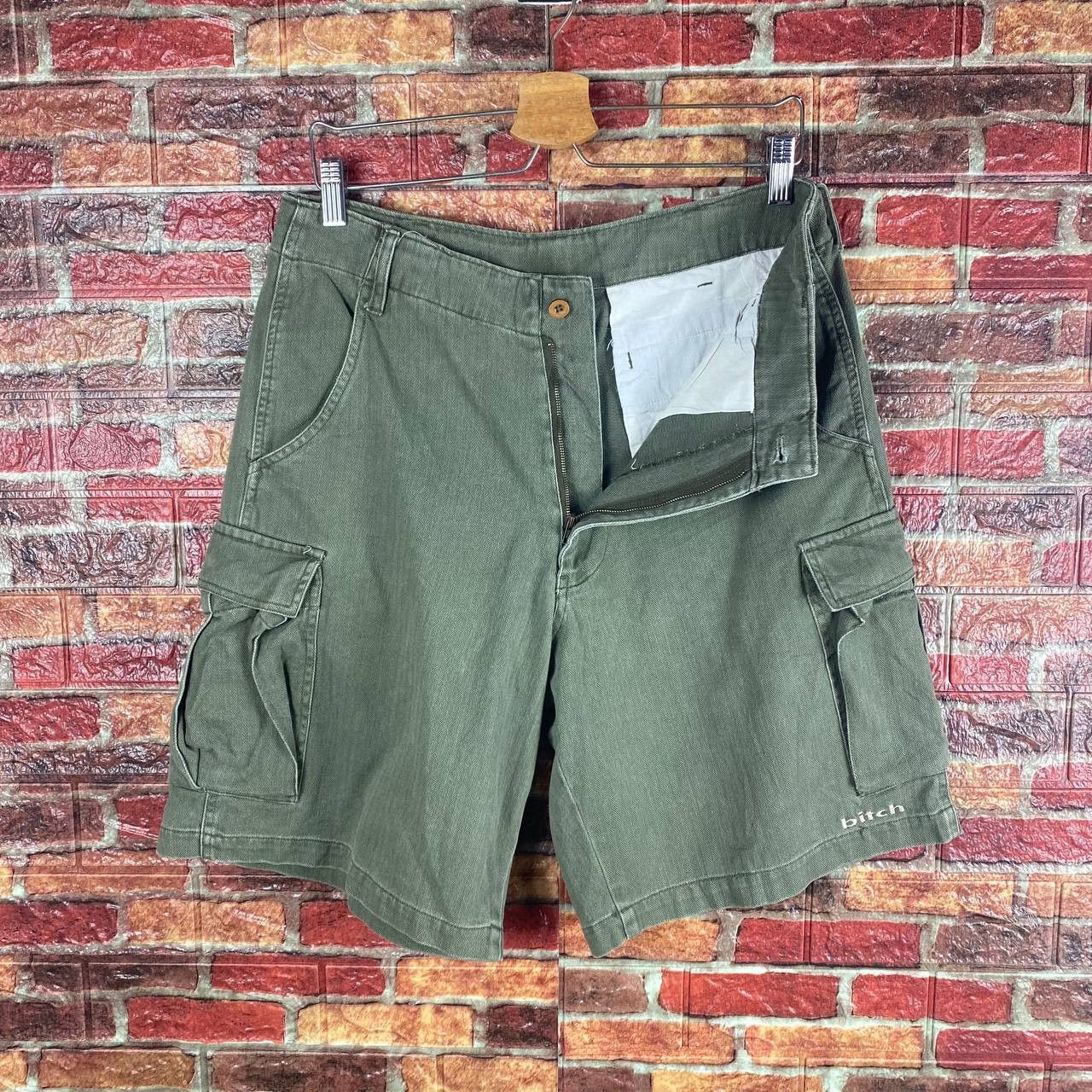 Vintage VINTAGE BITCH SHORTPANT GREEN MILITARY W32 Size US 32 / EU 48 - 2 Thumbnail