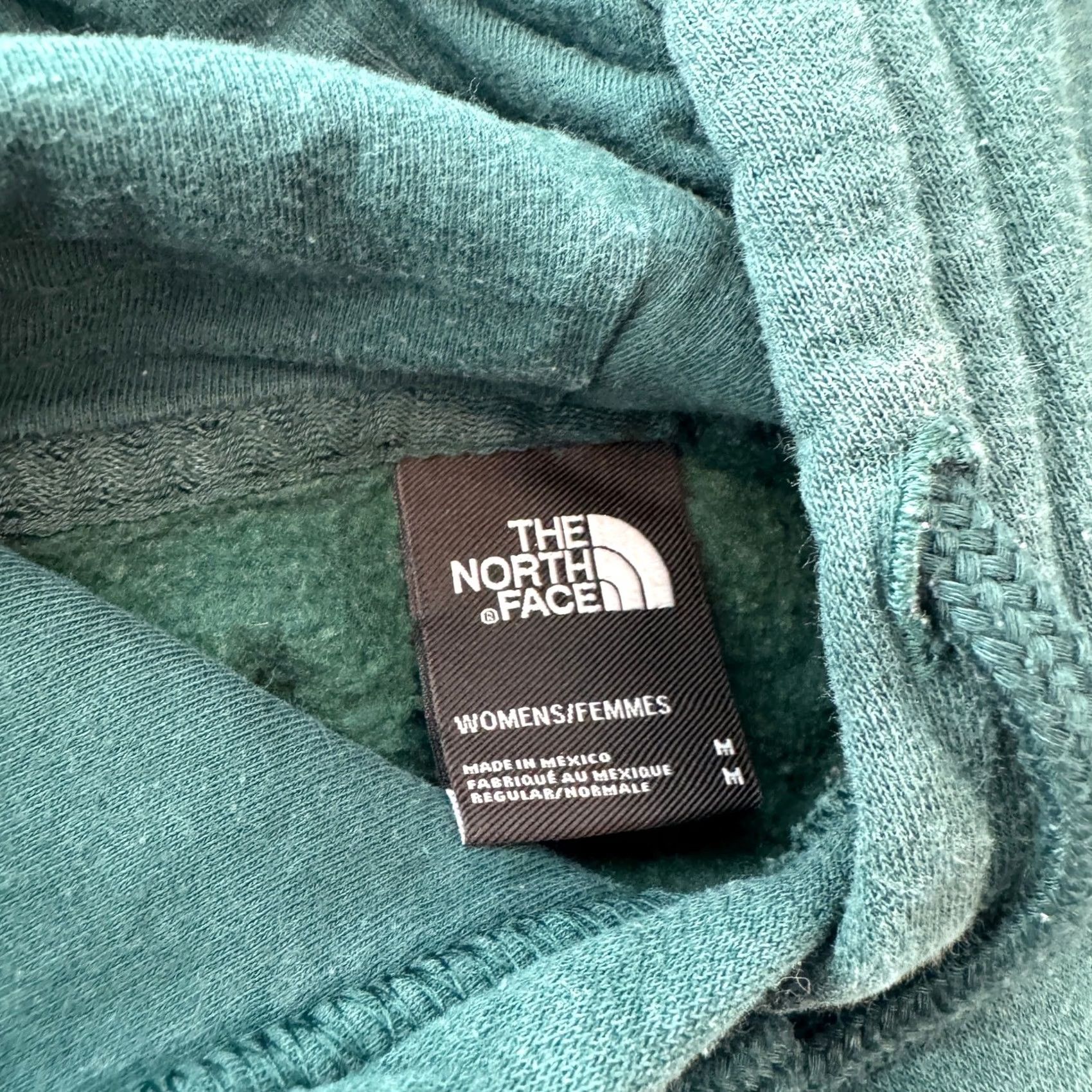 The North Face VINTAGE The North Face Logo Teal Graphic Hoodie Sweatshirt Pullover Women M Blue Size M / US 6-8 / IT 42-44 - 3 Thumbnail