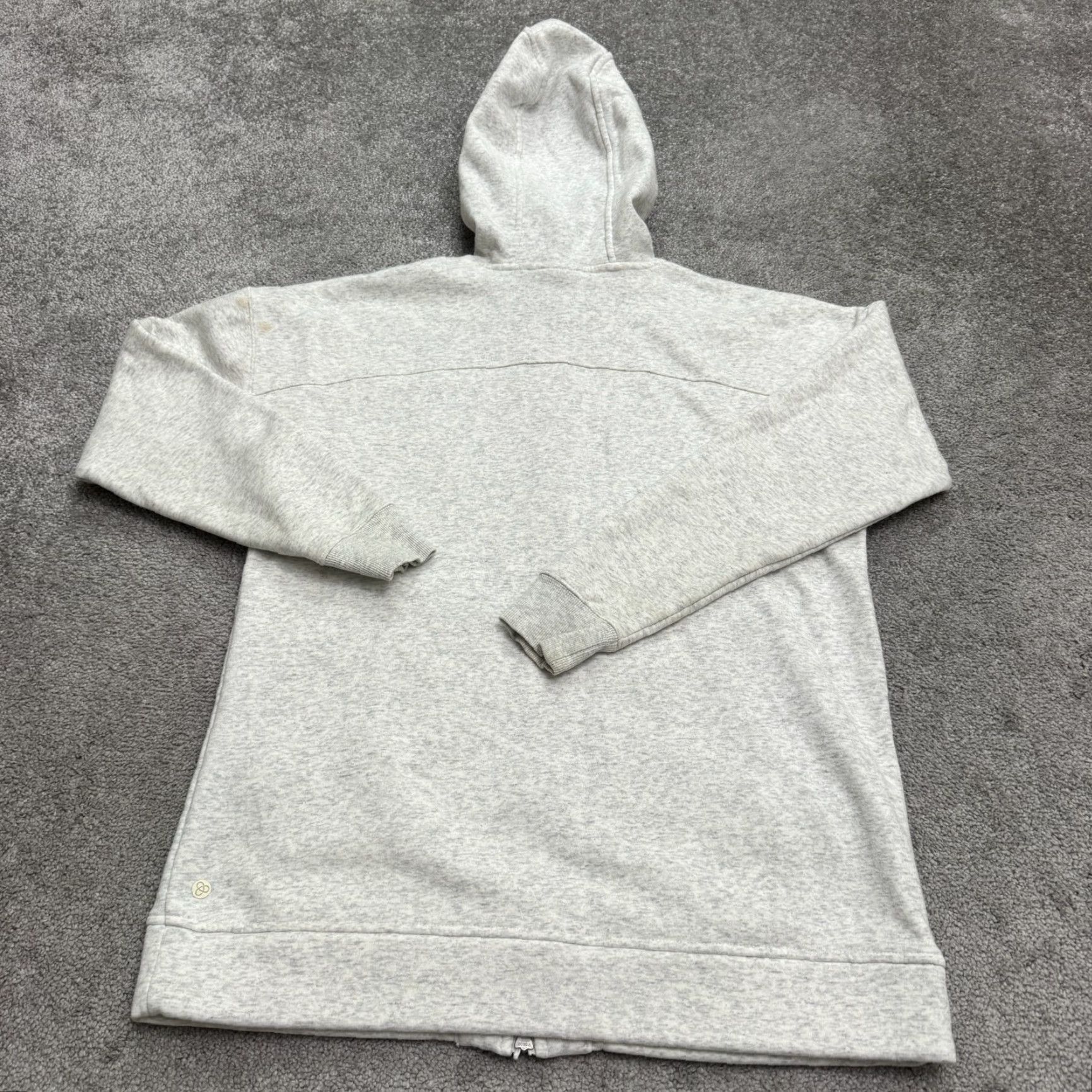 Vintage Zella Full Zip Hoodie Sweatshirt Womens Small Light Gray Fleece Athletic Active Size S / US 4 / IT 40 - 2 Thumbnail