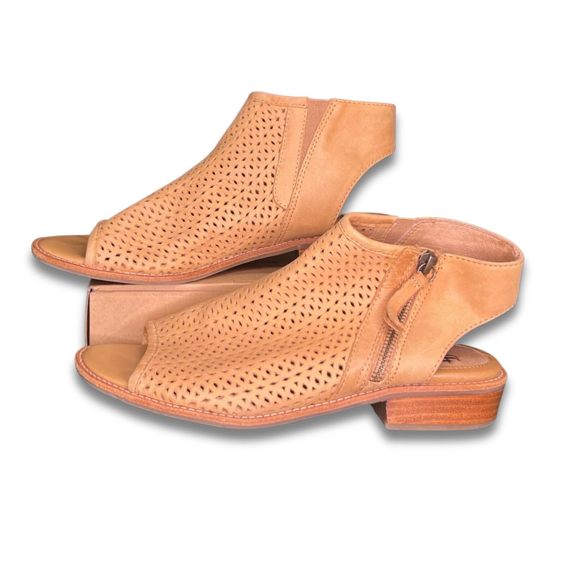 Other Söfft Nalda Perforated Leather Sandals With Side Zipper - Wo Size US 8 / IT 38 - 3 Thumbnail