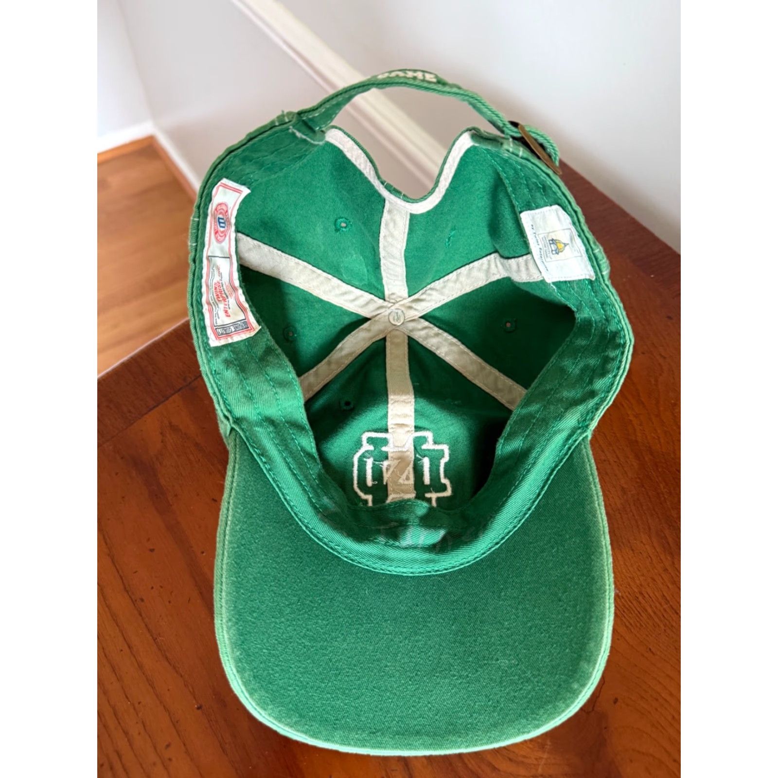 Vintage Twins Enterprise Notre Dame Dad Casual Ball Cap Hat Strapback Adjustable Size Small Black Men's Baseball Cap Size ONE SIZE - 4 Thumbnail
