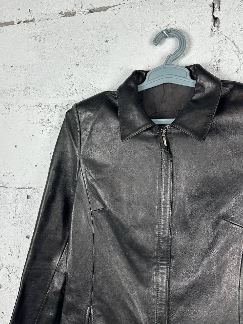 Leather Vintage Avantgarde Biker Cropped Leather Jacket Size US S / EU 44-46 / 1 - 1 Thumbnail