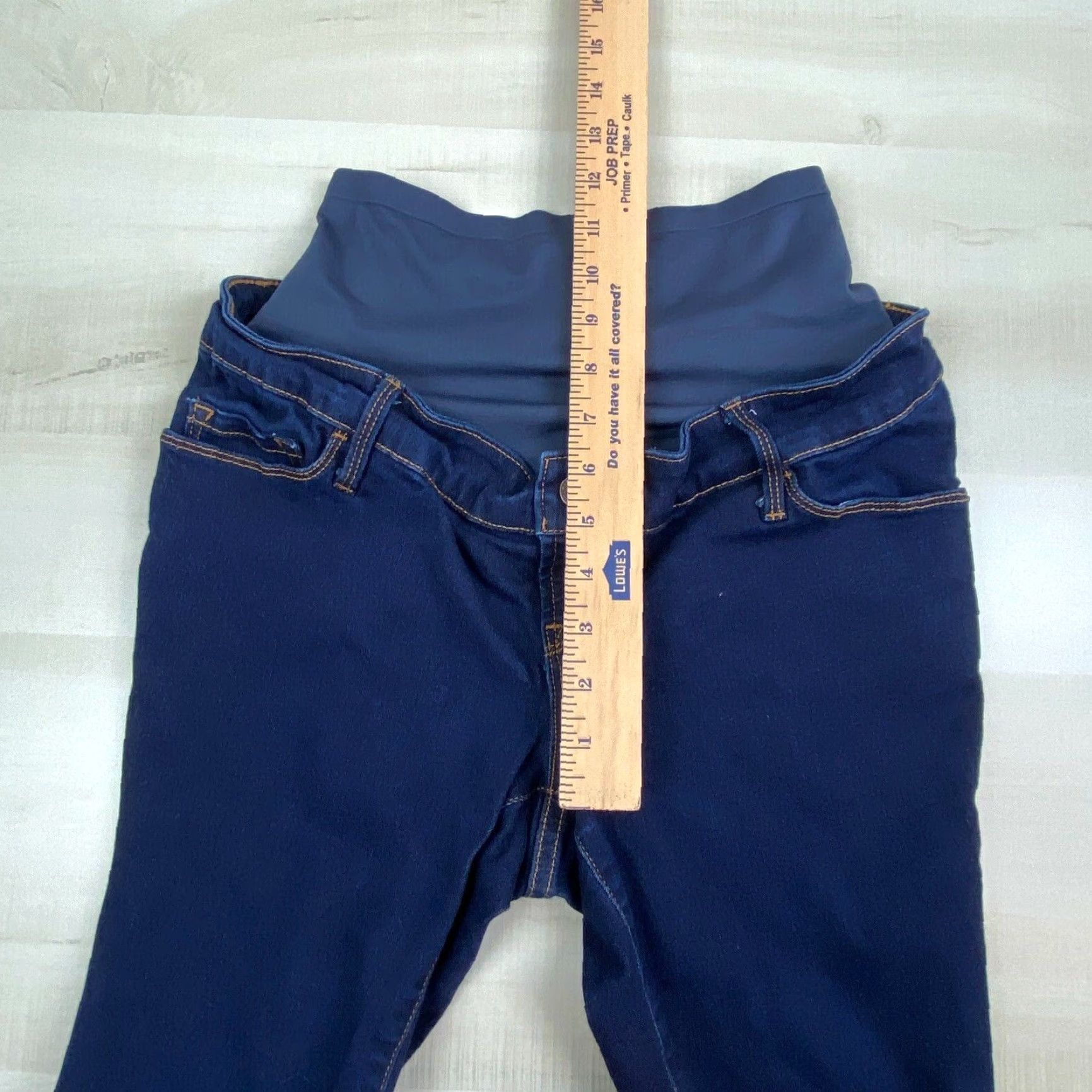 Old Navy Old Navy Womens Rockstar 4 Maternity Super Skinny Premium Full Panel Jeans Size 27" / US 4 / IT 40 - 6 Thumbnail