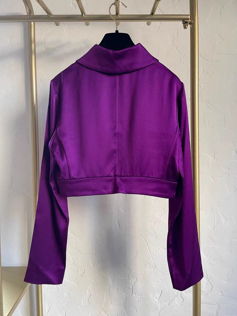 Chanel Chanel 22a purple silk shirt Size XS / US 0-2 / IT 36-38 - 2 Thumbnail