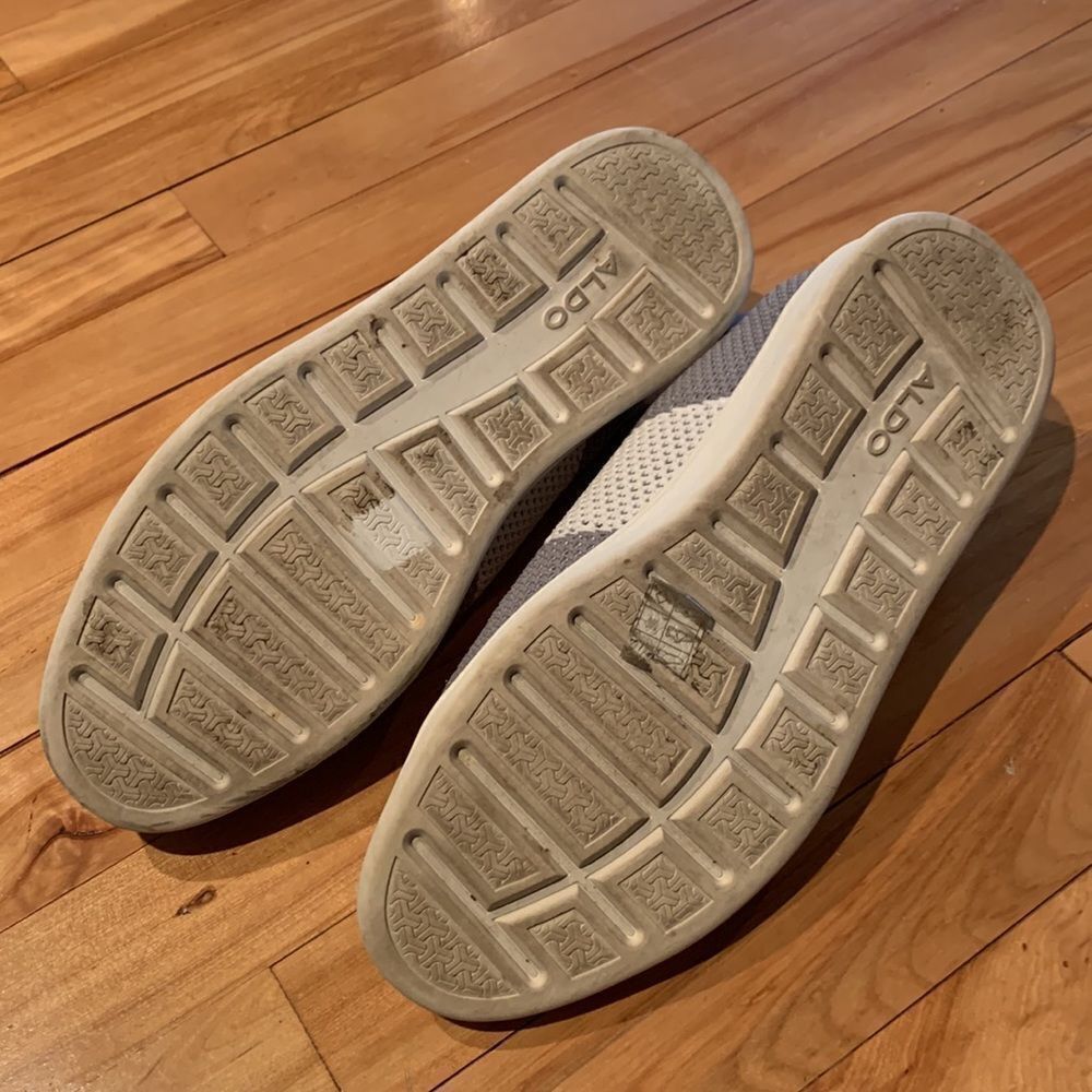 Aldo Z Aldo gray/white stripe mesh sneakers, new, size 9 Size US 9 / EU 42 - 7 Thumbnail