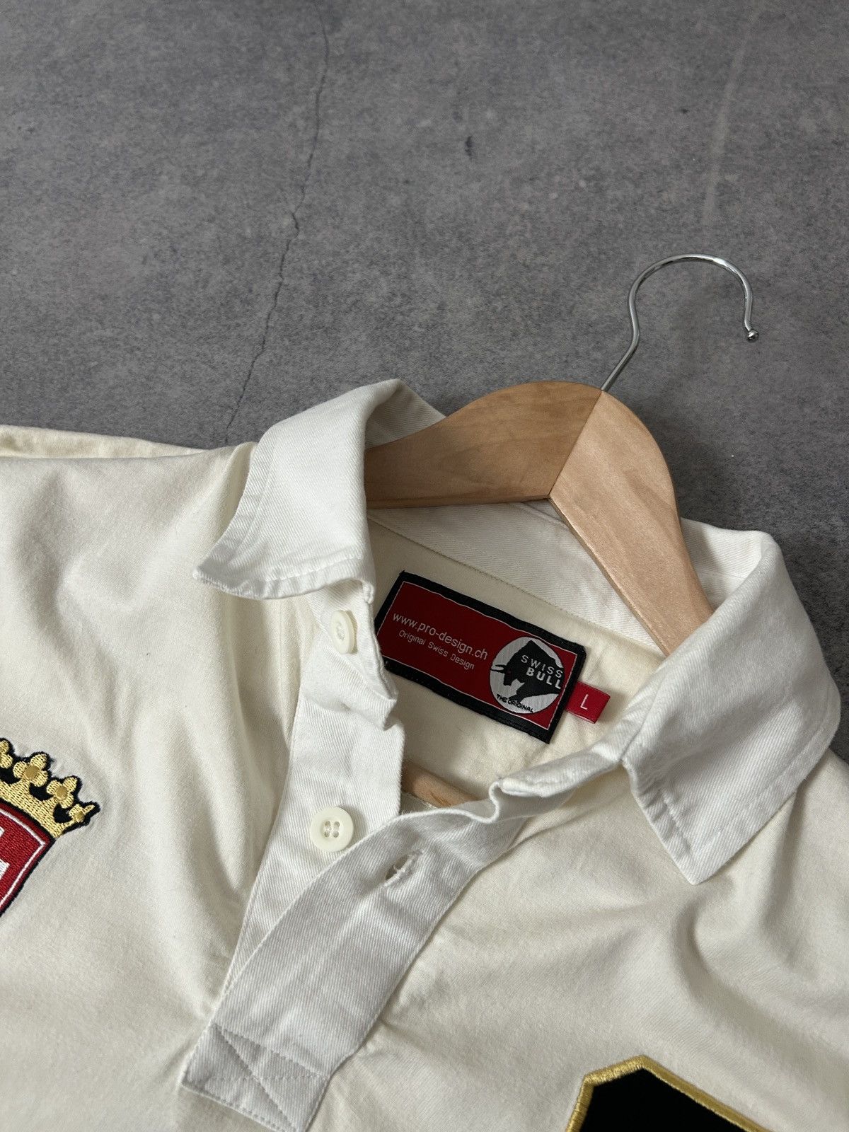 K-Swiss Vintage Switzerland team big logo polos jersey mens Size US L / EU 52-54 / 3 - 5 Thumbnail