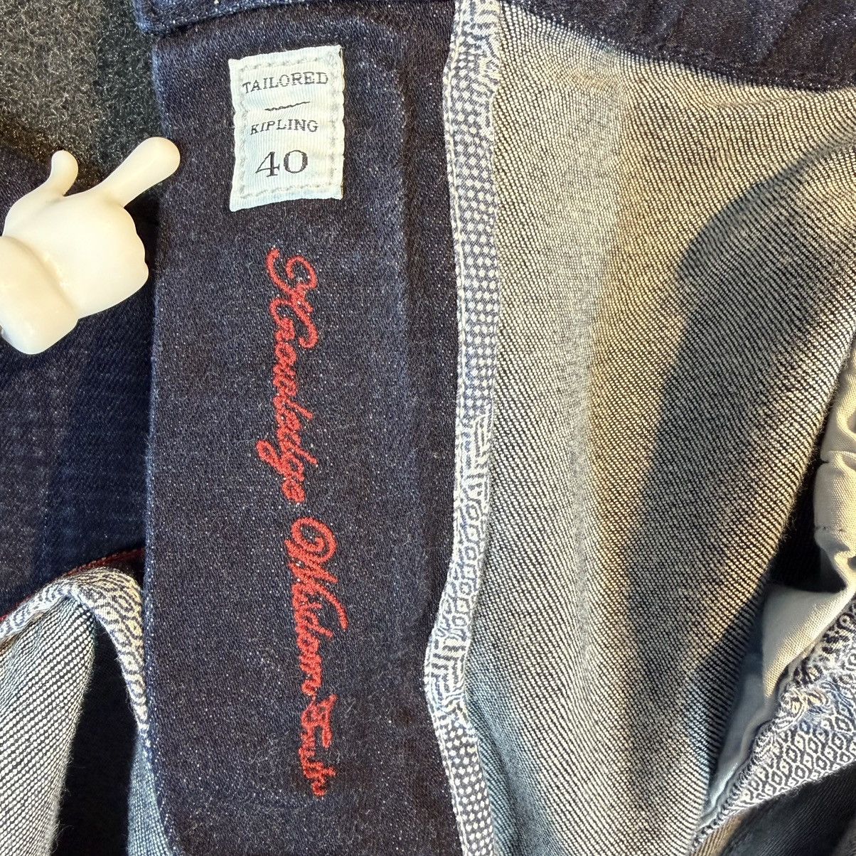 Robert Graham ROBERT GRAHAM - Straight Blue Pattern Denim Jeans Size US 40 / EU 56 - 8 Thumbnail