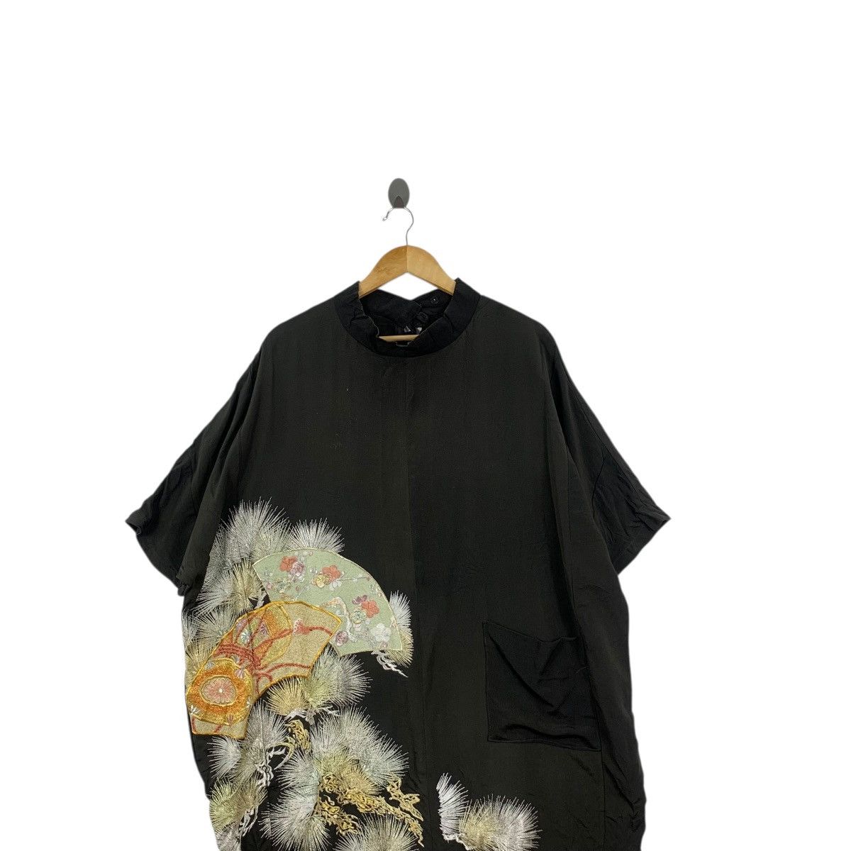 Vintage Vintage 70s KIMONO SAKURA JAPAN Traditional AOP Robe Coat Size 3XL / US 20-22 - 2 Thumbnail