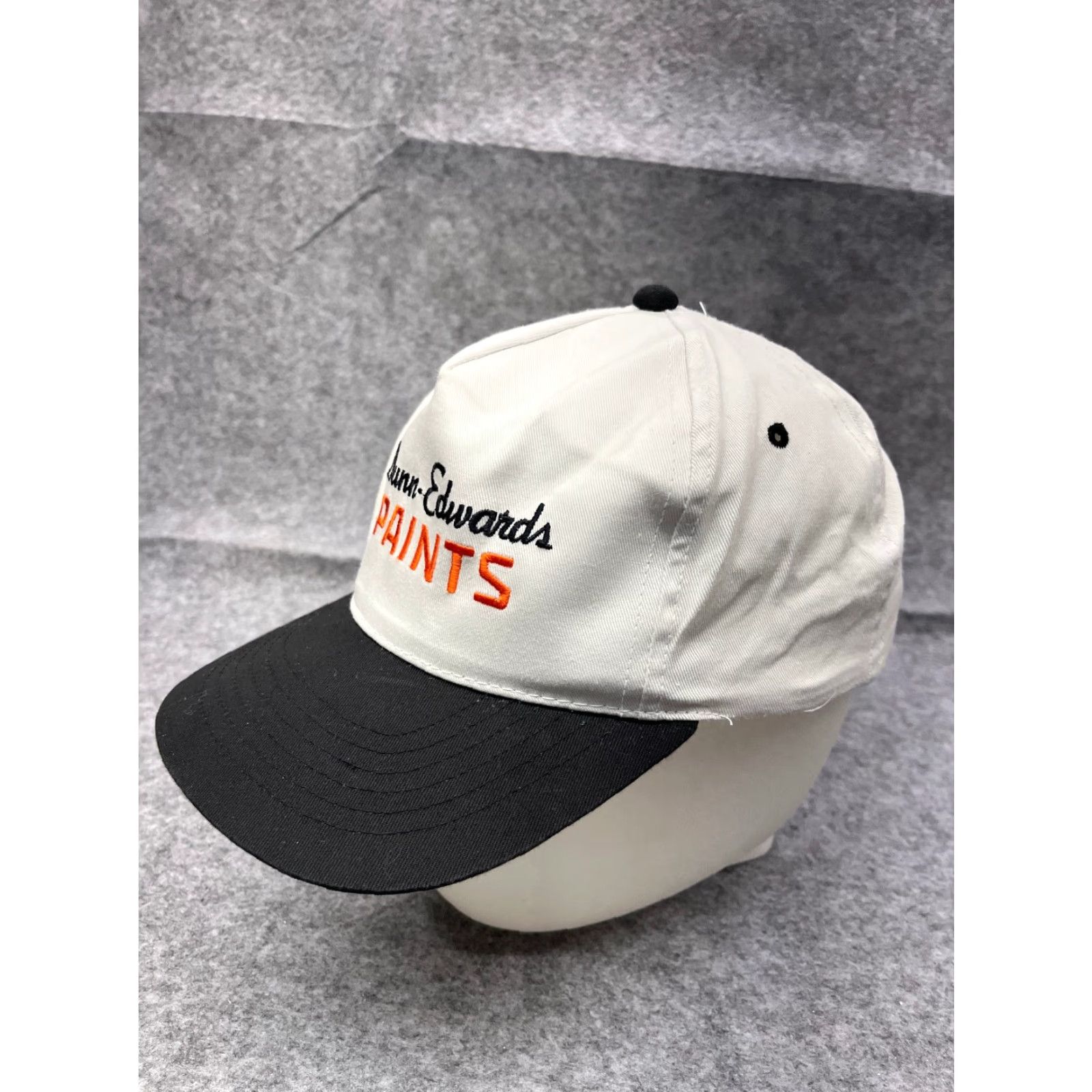 Vintage Dunn Edwards Paints Hat Cap Snap Back Adult One Size White Black Cotton Size ONE SIZE - 4 Thumbnail
